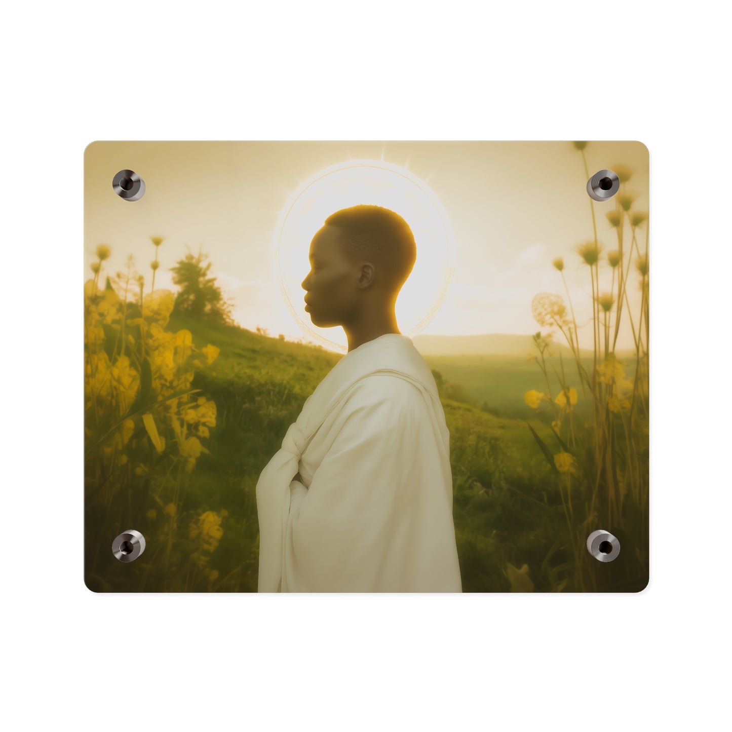 Saint Charles Lwanga Wall Art Panel - Ready to Hang Acrylic Print - Catholic Saint Art - Patron Saint Print - No Frame needed