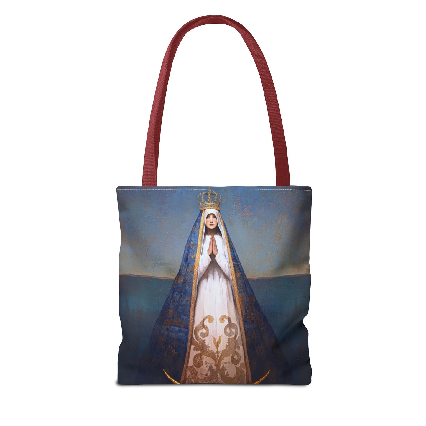 Virgen del Valle - Mother Mary  - Virgin of the Valley - Marian Art - Tote Bag - Large Medium Small Faith Art Bag - Tote Purse