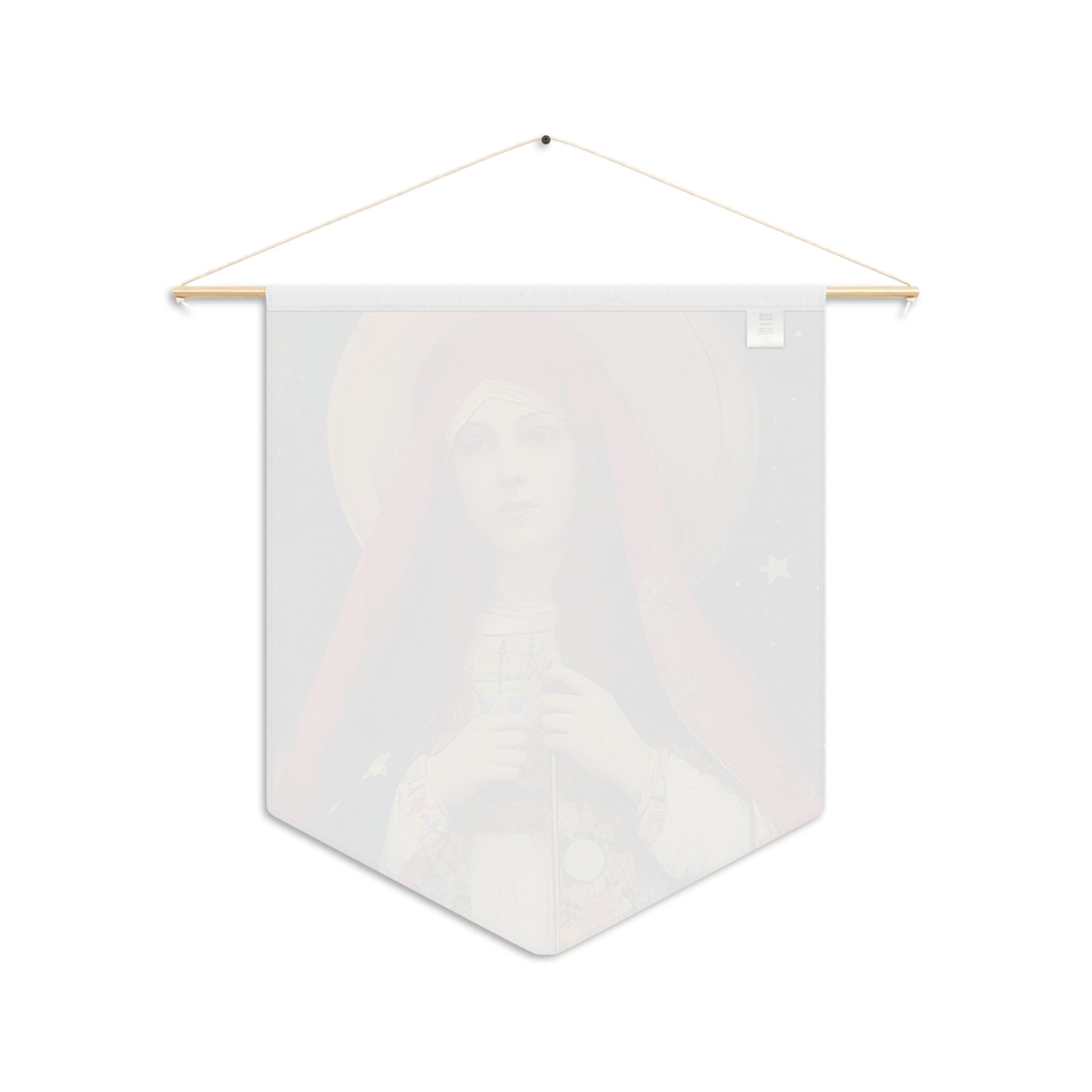 Saint Sabina Wall Banner / Wall Hanging - Prayer room art - Catholic Home Art - Large Print - 18" x 21"