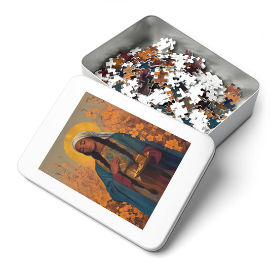 Saint Hermione of Ephesus - Puzzle & Keepsake Tin - Religious Jigsaw Puzzle (30, 110, 252, 500,1000-Piece)