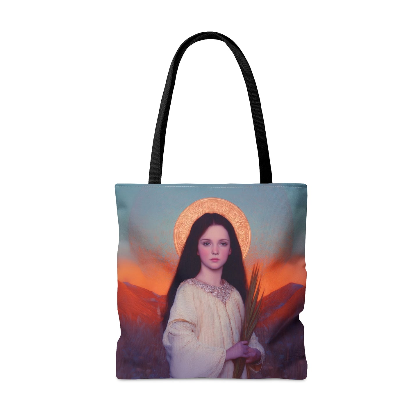 Saint Hope - Tote Bag - Large Medium Small Faith Art Bag - Bible Study Faith Purse - Double Sided Prayer Tote - Catholic Saint