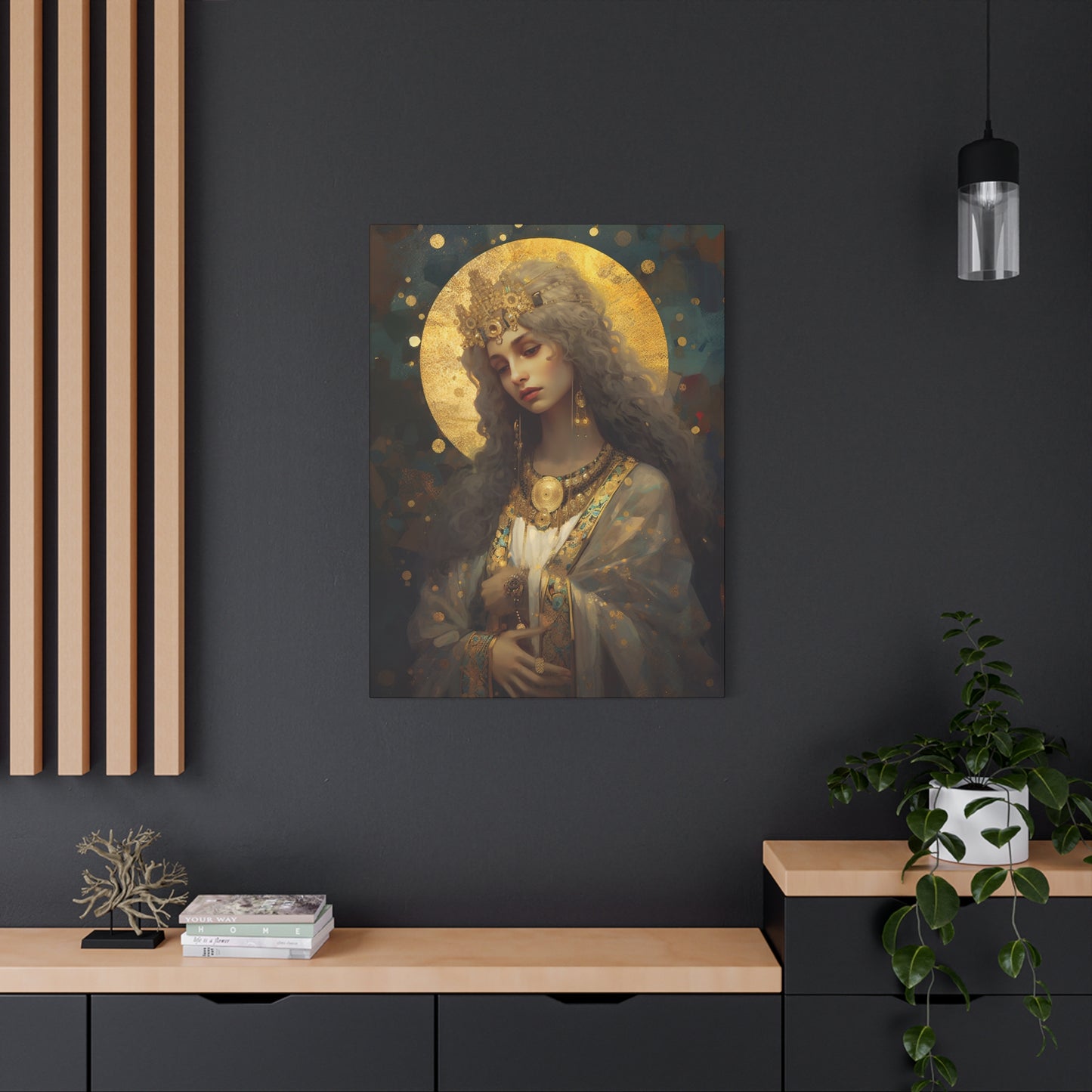 Saint Catherine of Alexandra - Museum Wrapped Canvas - Sanctified Souls Print - Religious Art for your Home