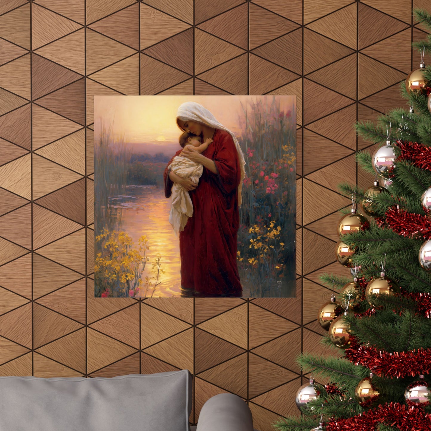 Saint Elizabeth, Mother to John the Baptist - Sanctified Souls Print - Multiple Sizes - Premium Matte Vertical Posters