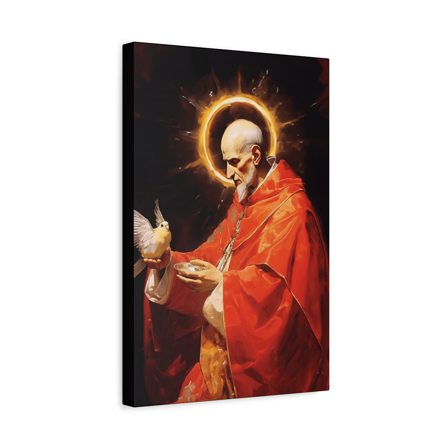 Pope Saint Gregory the Great  - Museum Wrapped Canvas - Sanctified Souls Print - Religious Art for your Home