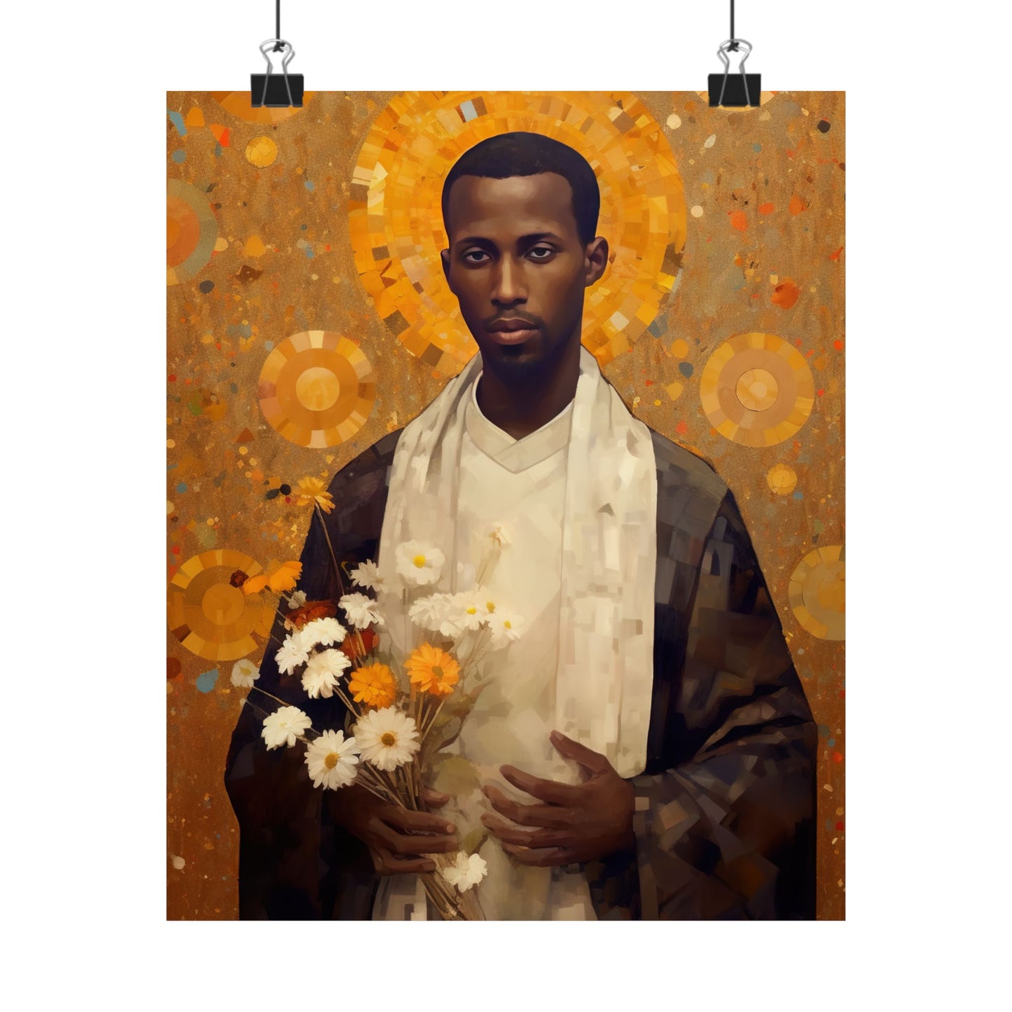 Saint Martin de Porres Print - Sanctified Souls Print - Multiple Sizes - Premium Matte Vertical Posters