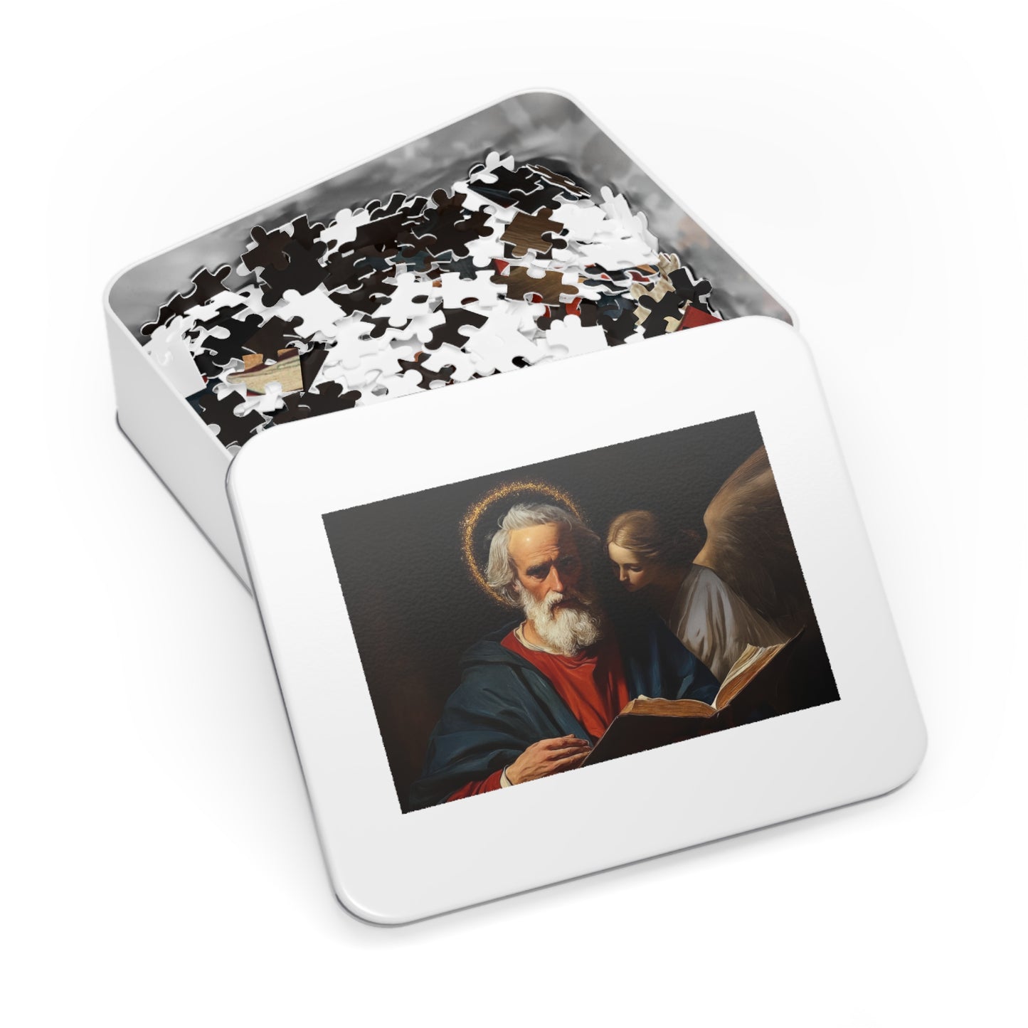 Saint Matthew the Apostle - Puzzle and Keepsake Tin - Religious Jigsaw Puzzle (30, 110, 252, 500,1000-Piece) - Religious Puzzle