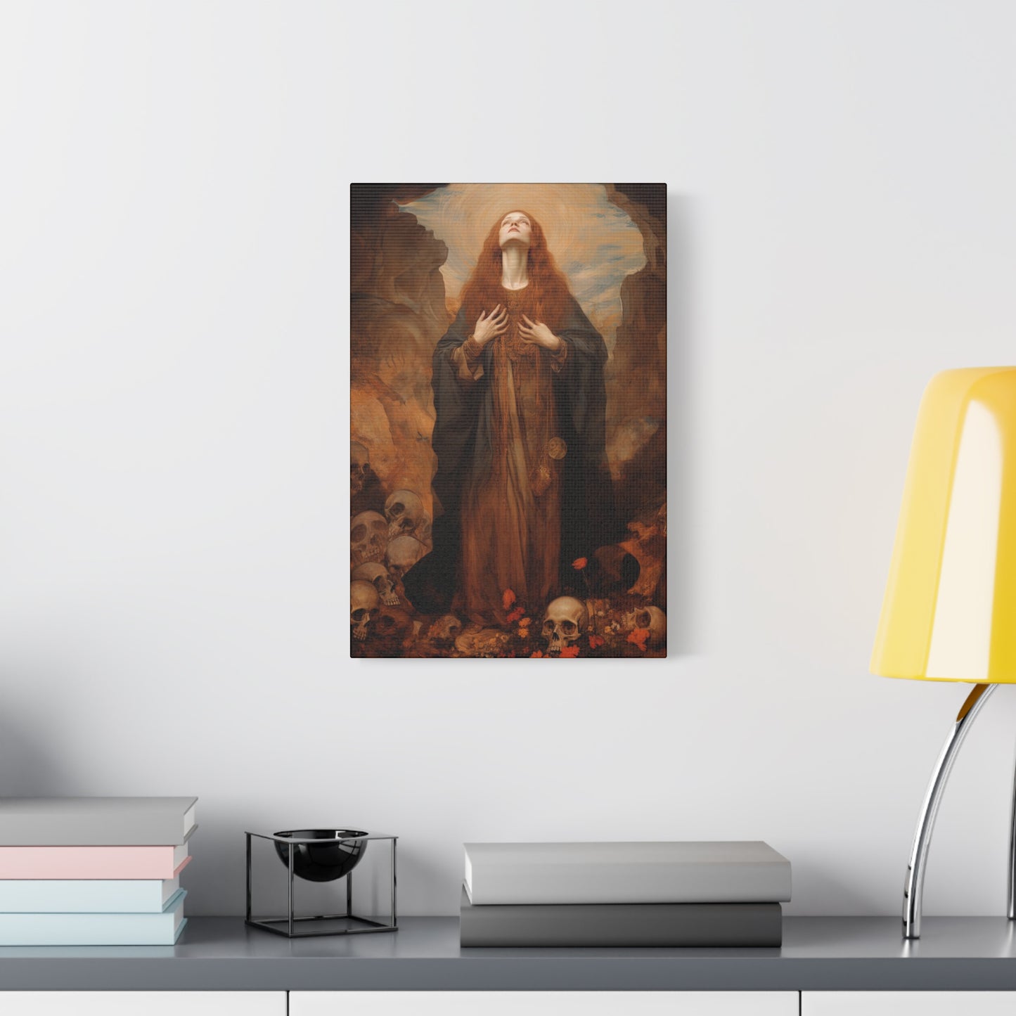 Saint Rosalia - Museum Wrapped Canvas - Sanctified Souls Print - Religious Art for your Home