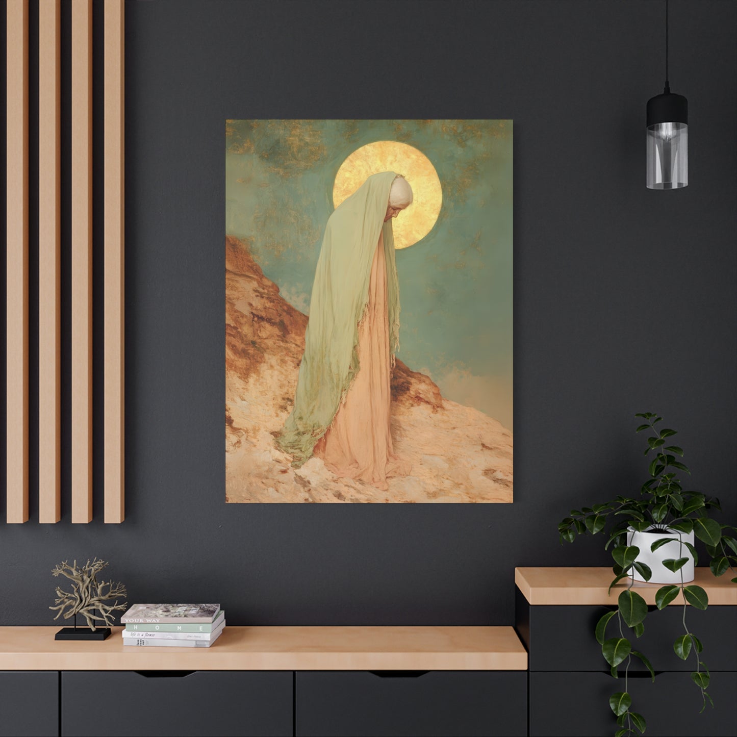 Saint Melania the Elder - Desert Mother - Gallery Wrapped Canvas - Print - Religious Art for your Home - Catholic Art Print