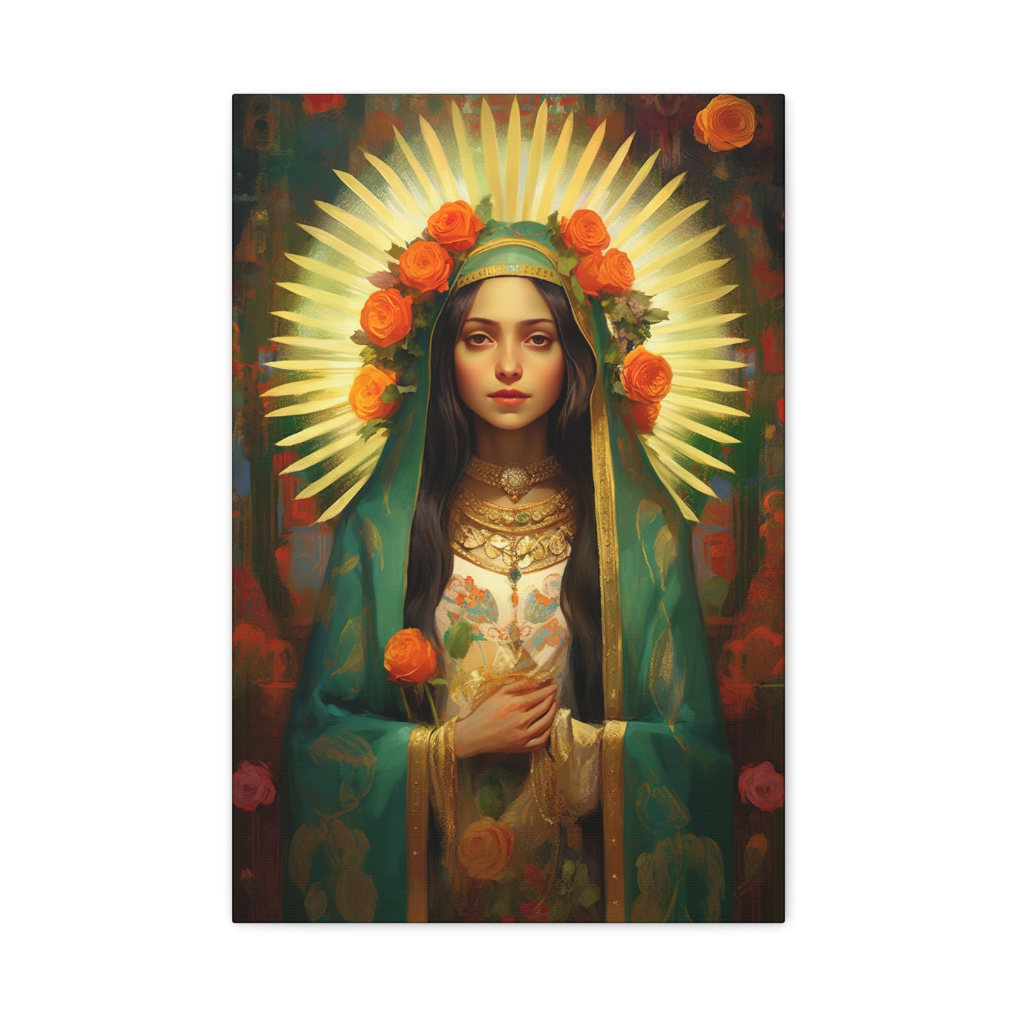 Patroness of Hope Our Lady of Guadalupe Museum Wrapped Canvas Print - Multiple Sizes - Catholic Home art