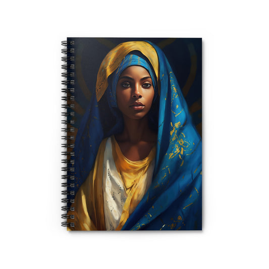 Mary the Blessed Virgin Journal - Sanctified Souls Art - Religious Based Notebook - Spiral Notebook - Ruled - Mother Mary - Black Madonna