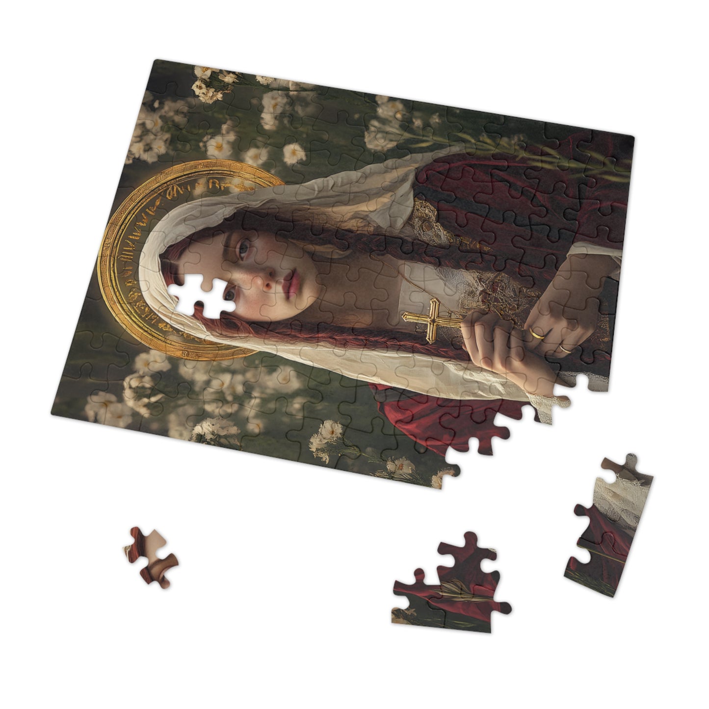 Saint Hilaria - Puzzle & Tin - Religious Jigsaw Puzzle (30, 110, 252, 500,1000-Piece)