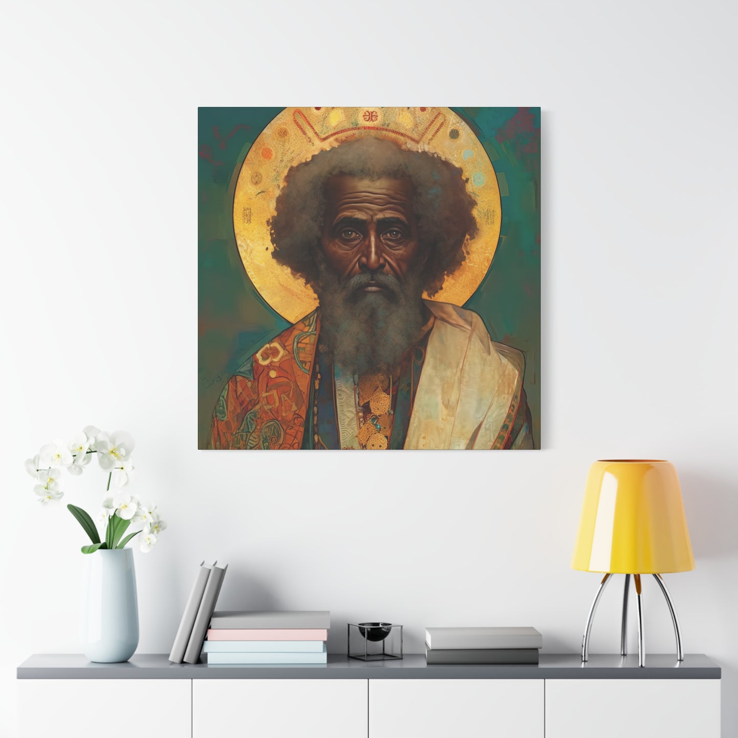 Saint Moses - Museum Wrapped Canvas - Sanctified Souls Print - Religious Art for your Home