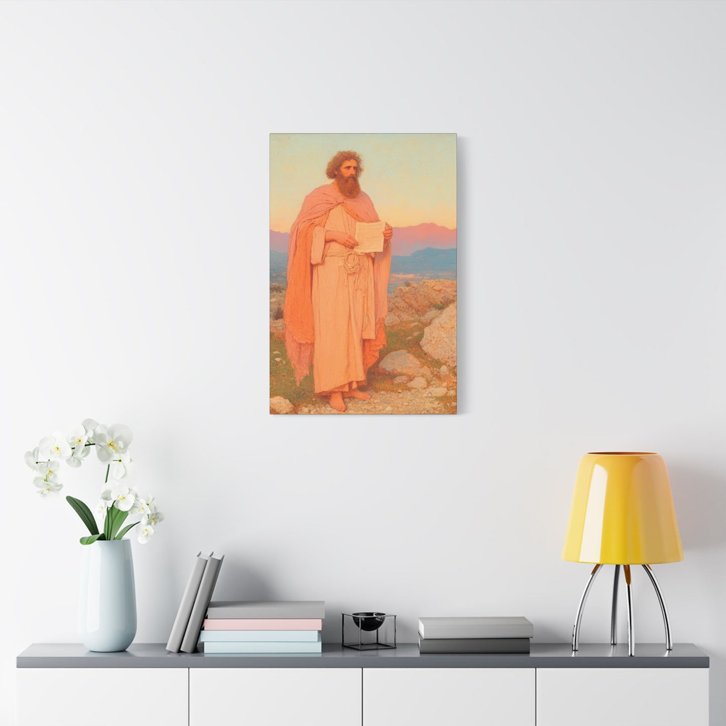 Obadiah - Keeper of the Lord's Warning and Mercy - Gallery Wrapped Canvas - Print - Religious Art for your Home - Catholic Art