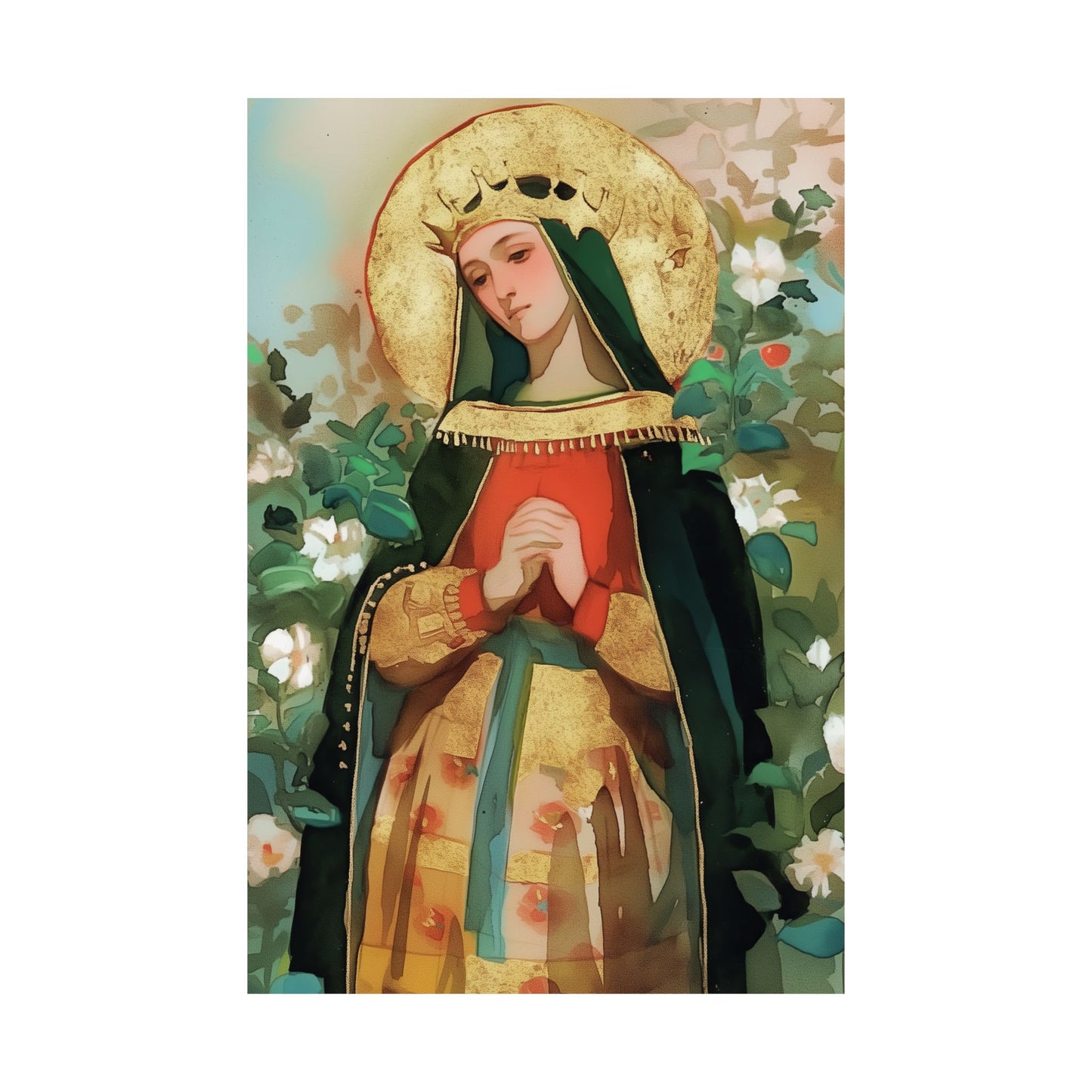 Saint Matilda of Germany - Sanctified Souls Print - Multiple Sizes - Premium Matte Vertical Posters - Matilda of Ringelheim