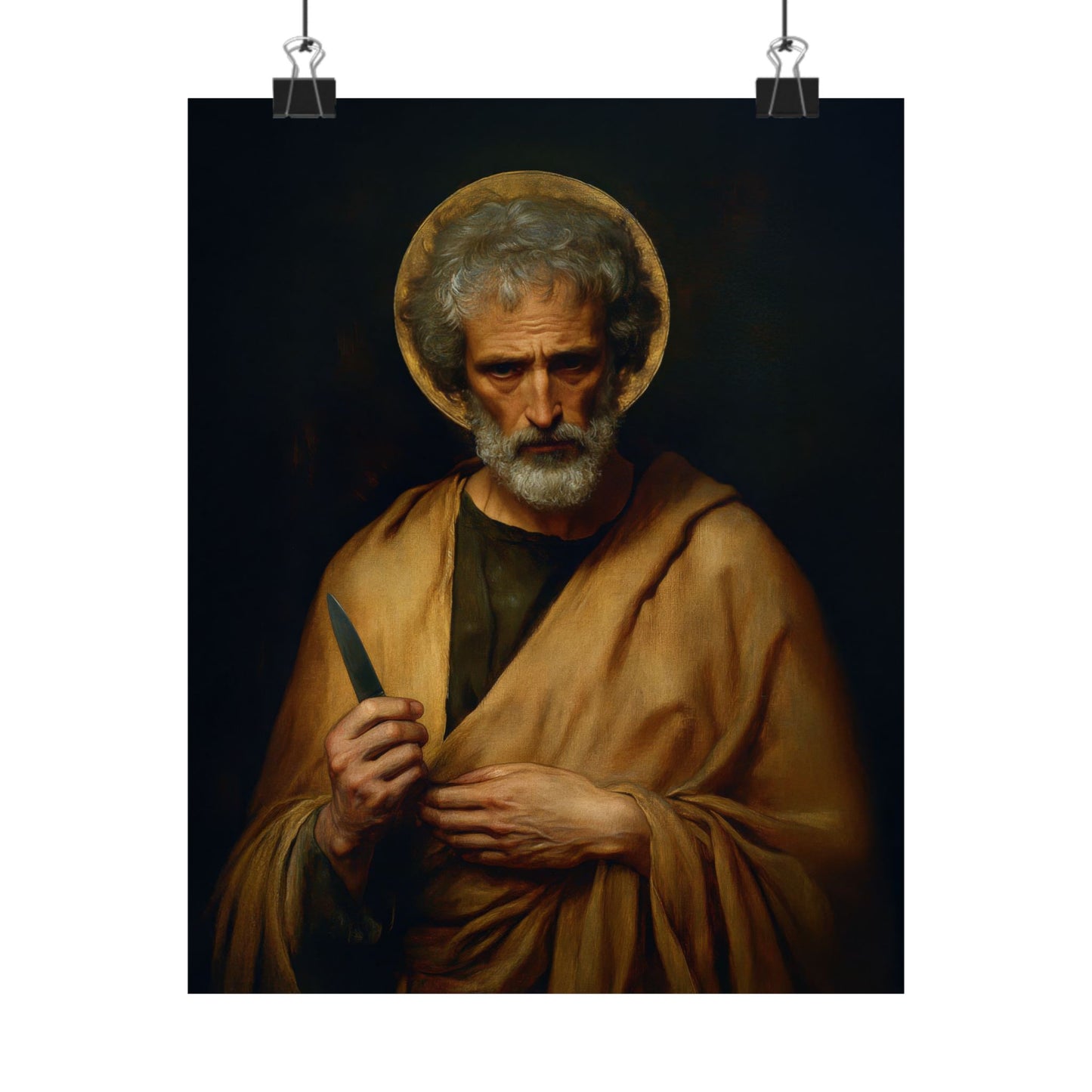 Saint Bartholomew the Apostle - Sanctified Souls Print - Multiple Sizes - Premium Matte Vertical Posters