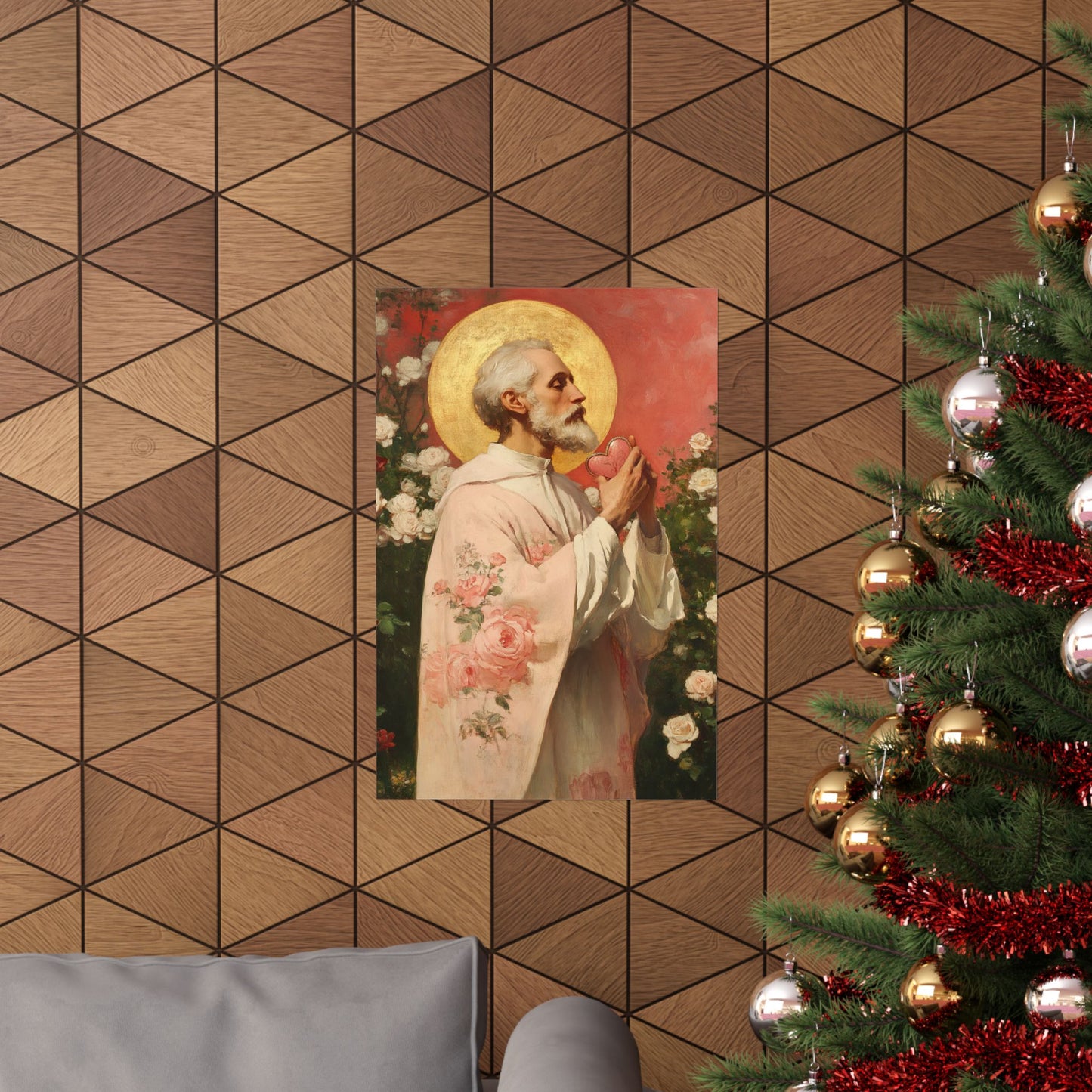Saint Valentine -  Catholic Art - Multiple Sizes - Premium Posters - Catholic Art - Christian Home - Catholic Saint Art