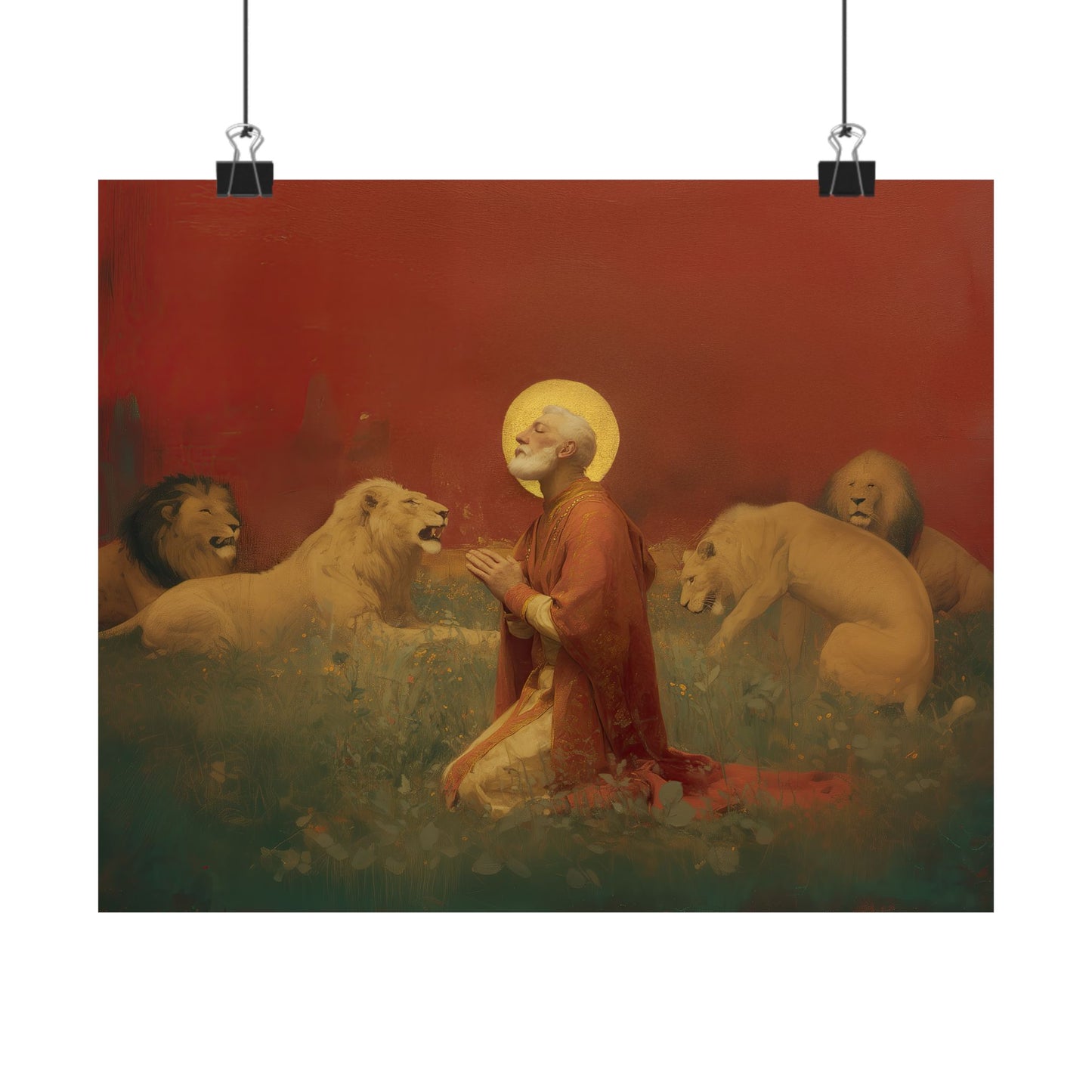 Saint Ignatius of Antioch - Sanctified Souls Print - Multiple Sizes - Premium Posters - Catholic Art - Christian Home Decor Artwork