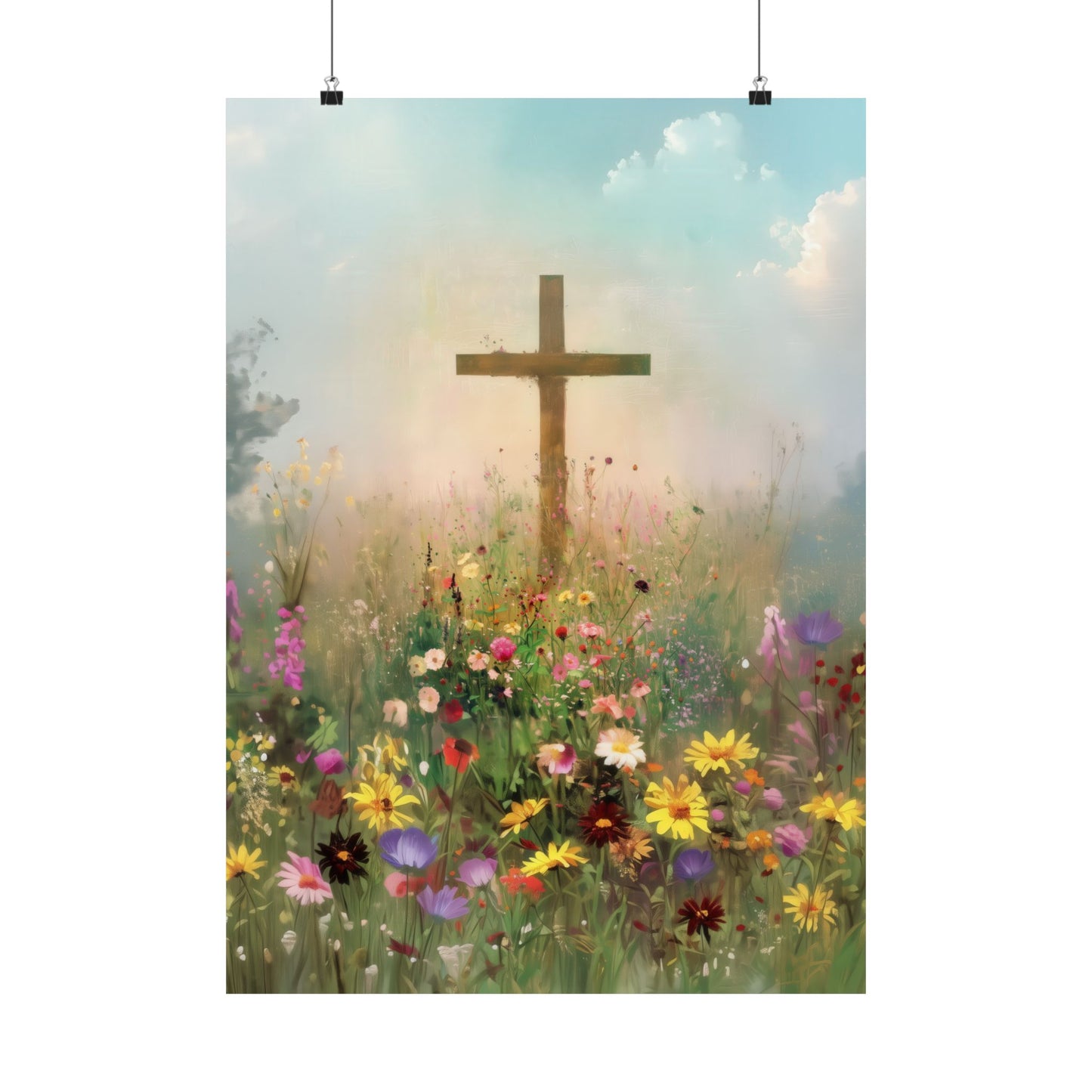 The Cross That Called the Earth to Life - Sanctified Souls Print - Multiple Sizes - Premium Matte Vertical Posters