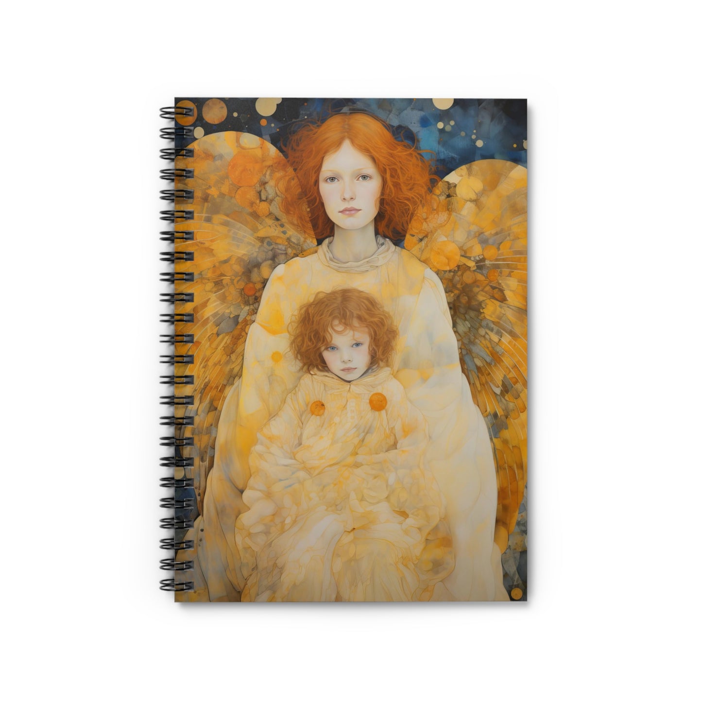 A Guardian's Devotion Journal - Sanctified Souls Art - Religious Based Notebook - Spiral Notebook - Ruled Line - Guardian Angel Print Book