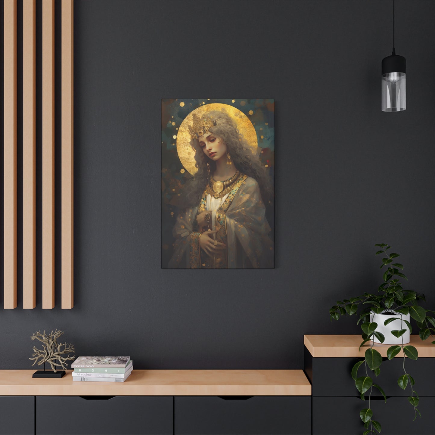 Saint Catherine of Alexandra - Museum Wrapped Canvas - Sanctified Souls Print - Religious Art for your Home