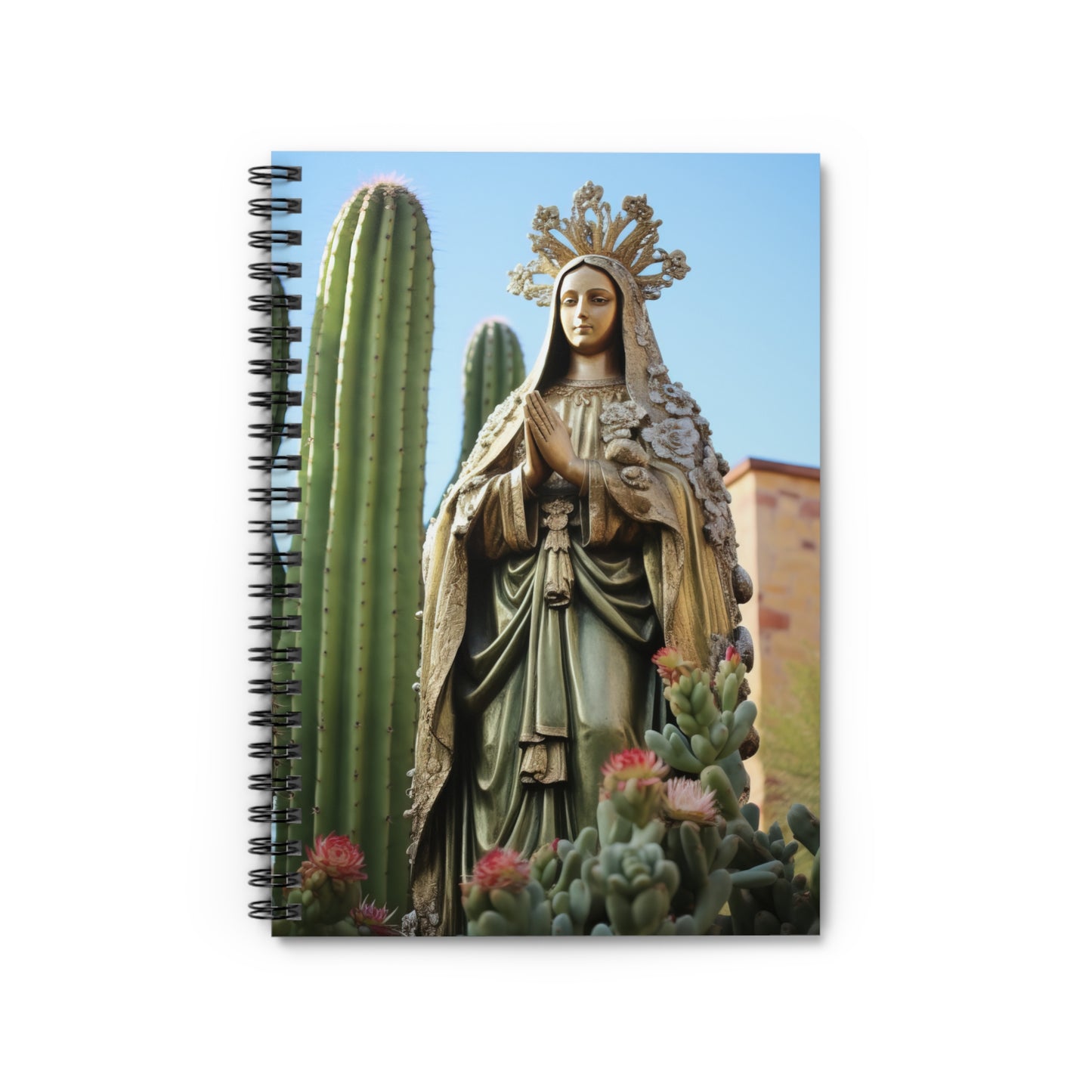 Our Lady of Guadalupe Journal - Sanctified Souls Art - Religious Based Notebook - Spiral Notebook - Ruled Line