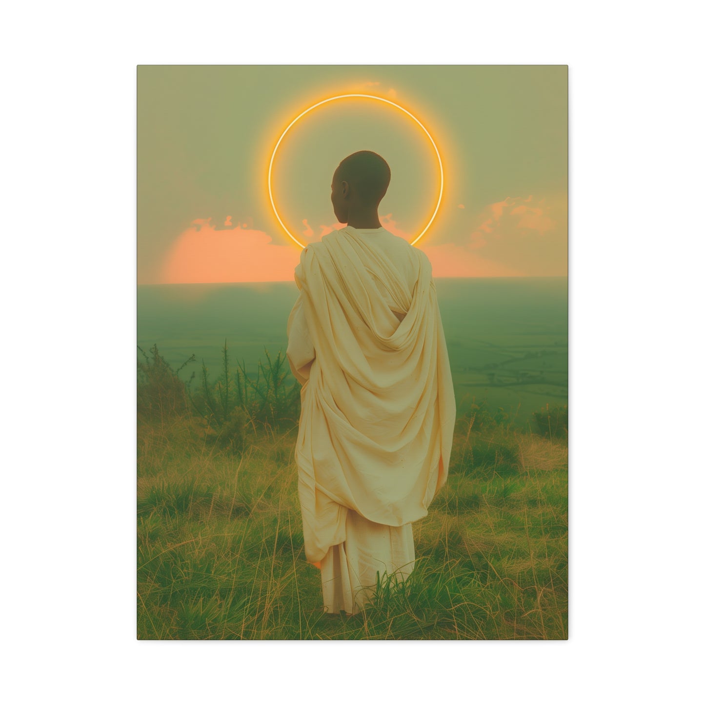 Saint Charles Lwanga -  Museum Wrapped Canvas - Sanctified Souls Print - Religious Art for your Home - Catholic Patron Saint Art