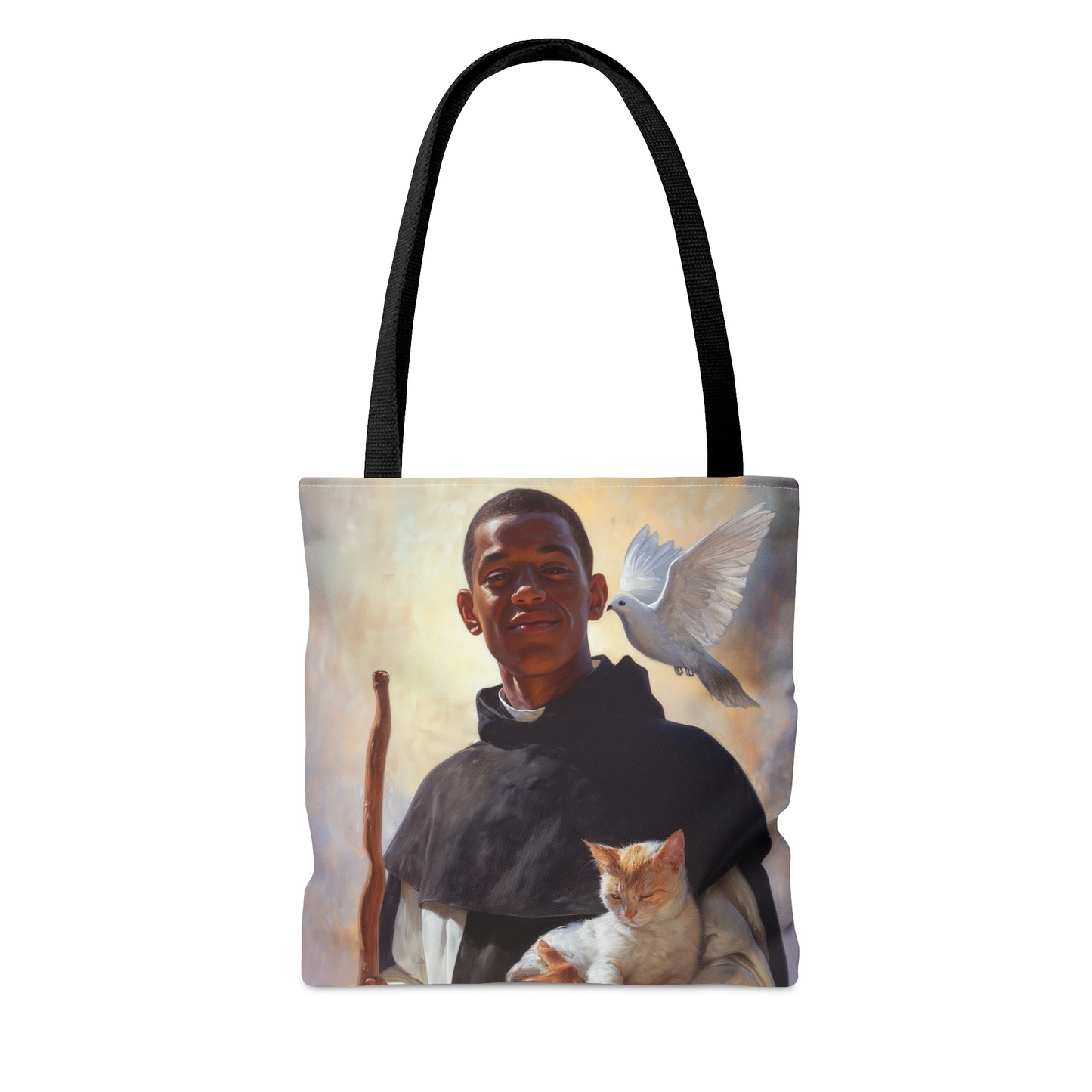 Saint Martin de Porres - Tote Bag - Large Medium Small Faith Art Bag - Catholic Faith Purse