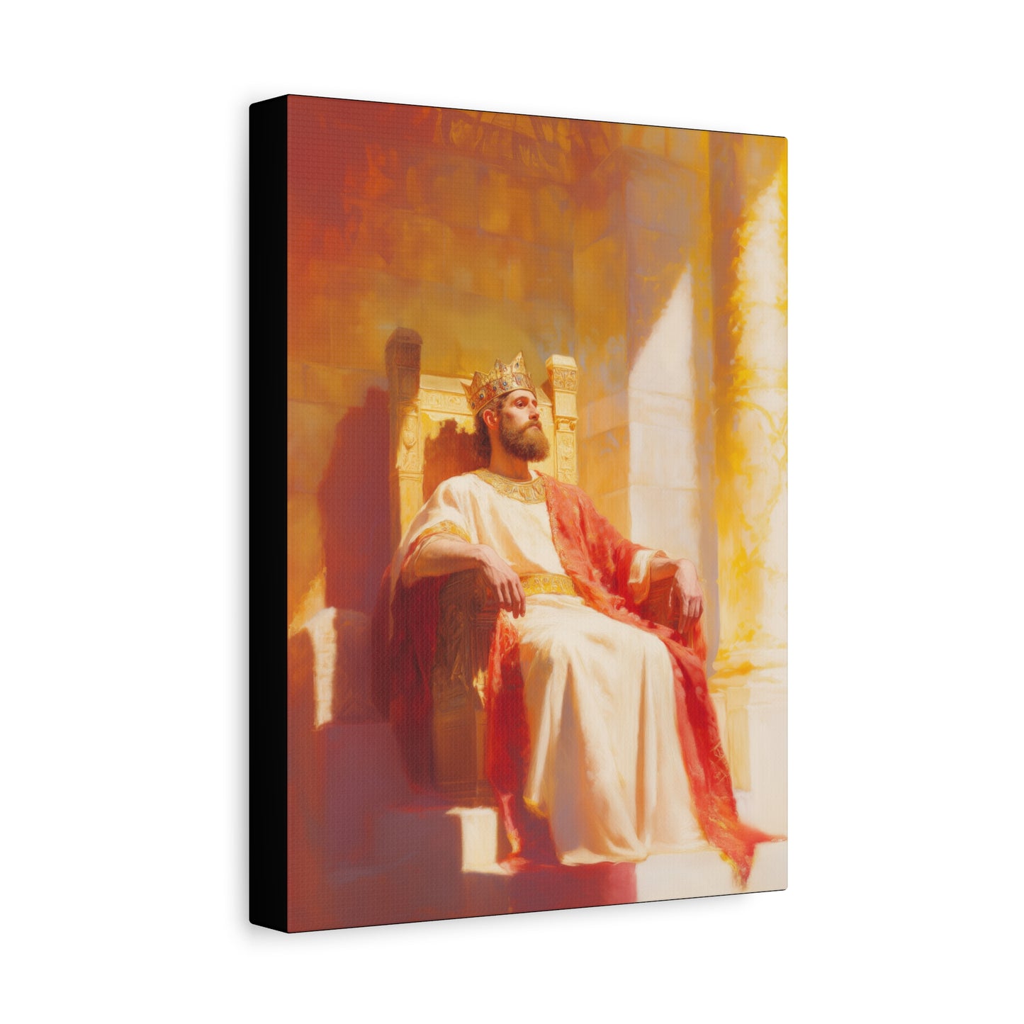 King Solomon: Keeper of God's Understanding - Gallery Wrapped Canvas - Print - Religious Art for your Home - Catholic Art