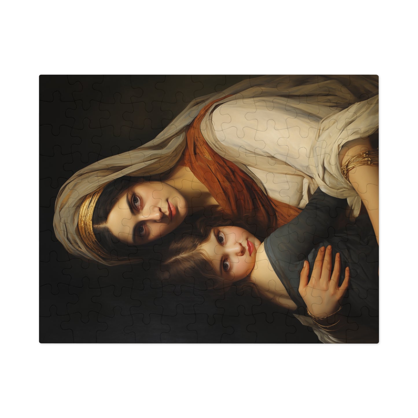 Saint Anne mother to Mary the Blessed Virgin - Puzzle and Keepsake Tin - Jigsaw Puzzle (30, 110, 252, 500,1000-Piece) - Religious Puzzle