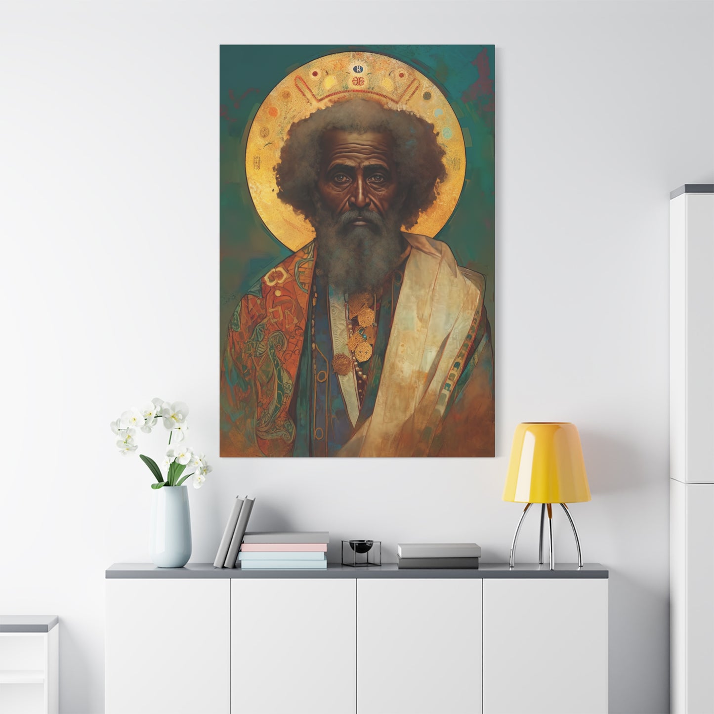 Saint Moses - Museum Wrapped Canvas - Sanctified Souls Print - Religious Art for your Home