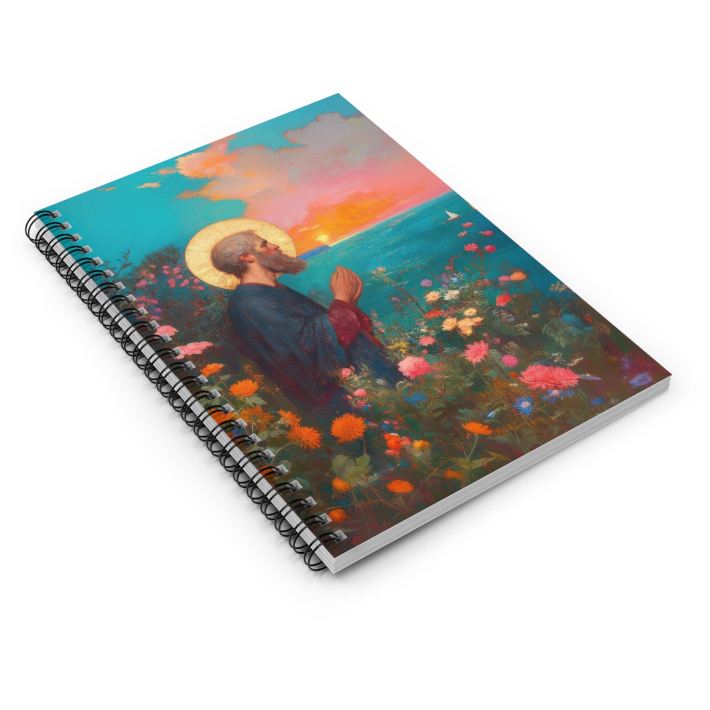 Saint Philip the Apostle - Sanctified Souls Art - Religious Based Notebook - Spiral Notebook