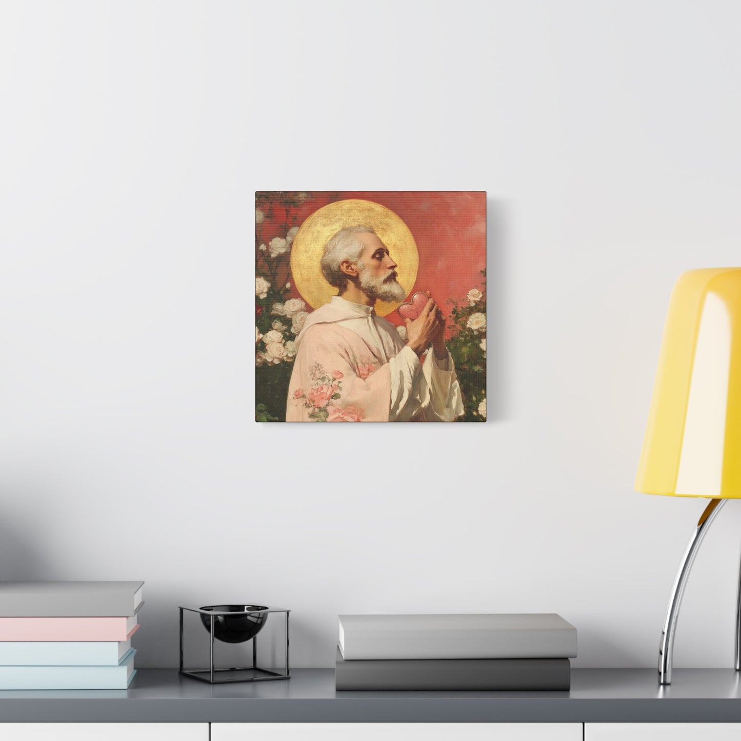 Saint Valentine - Multiple Sizes - Catholic Home art - Museum Wrapped Canvas - Sanctified Souls Print - Catholic Saint Art