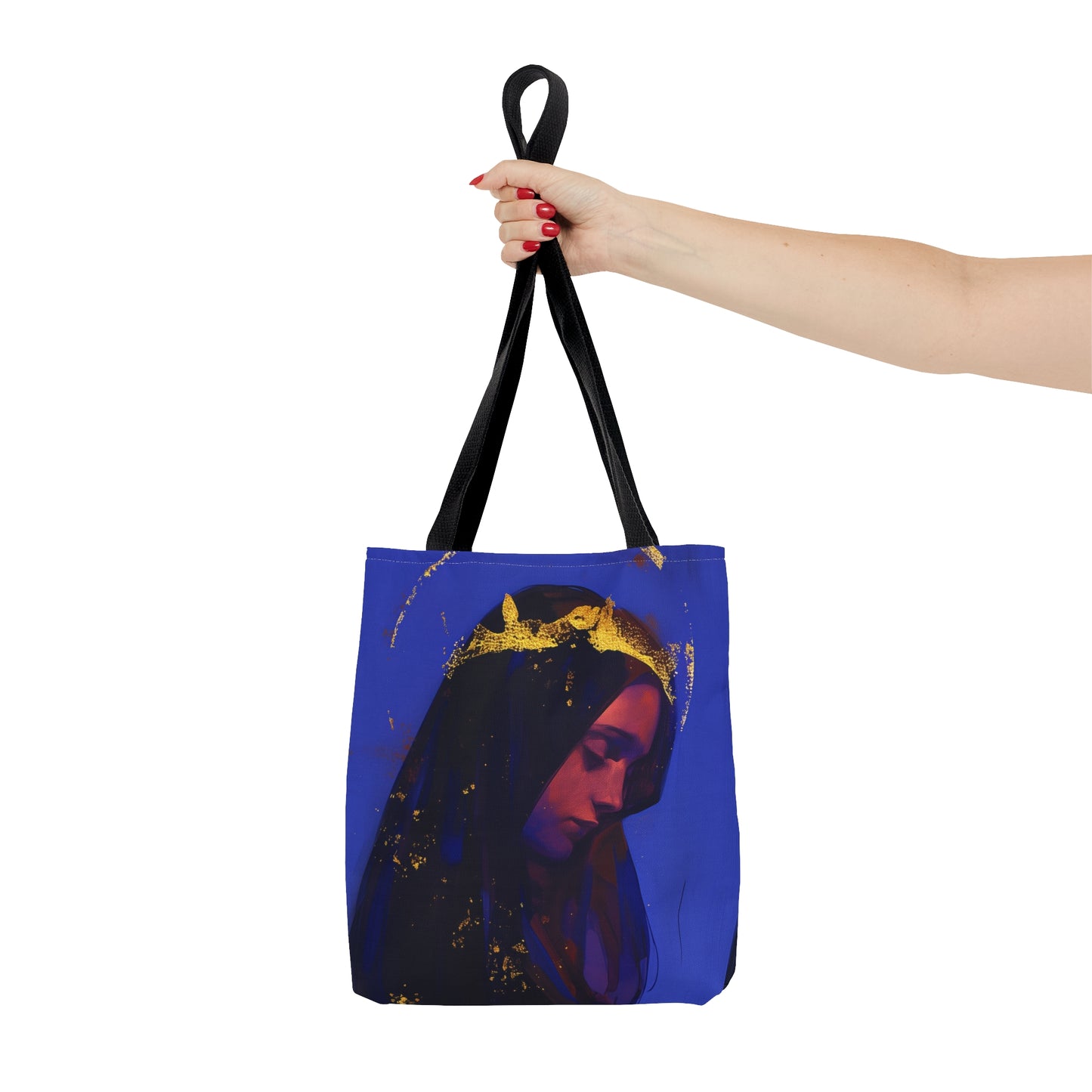 Mary, Mother of God - Queen of Heaven and Earth Tote Bag - Large Medium Small Faith Art Bag - Catholic Faith Purse - Religious Carry All