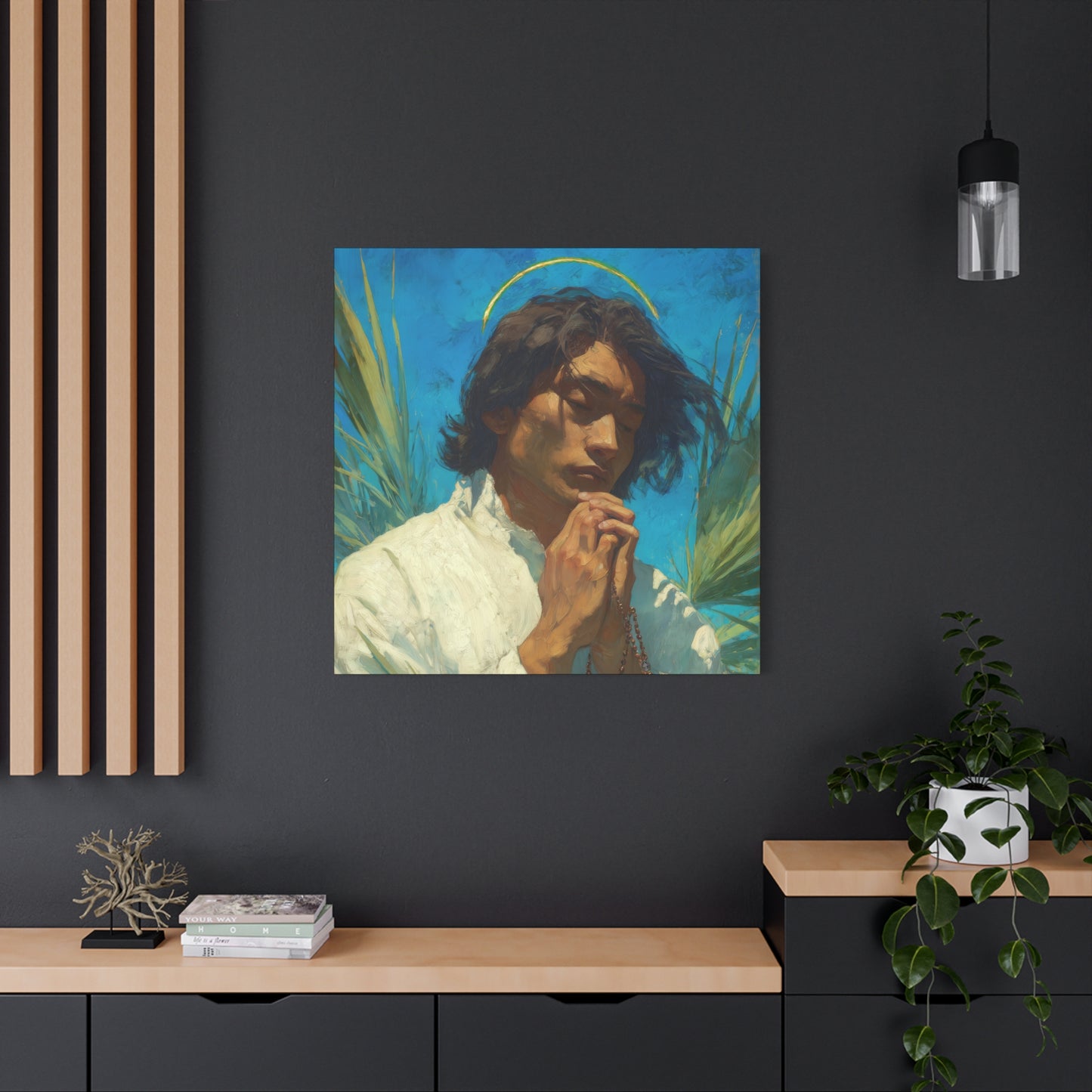 Saint Lorenzo Ruiz - Multiple Sizes - Catholic Home art - Museum Wrapped Canvas - Sanctified Souls Print - Catholic Martyr Art