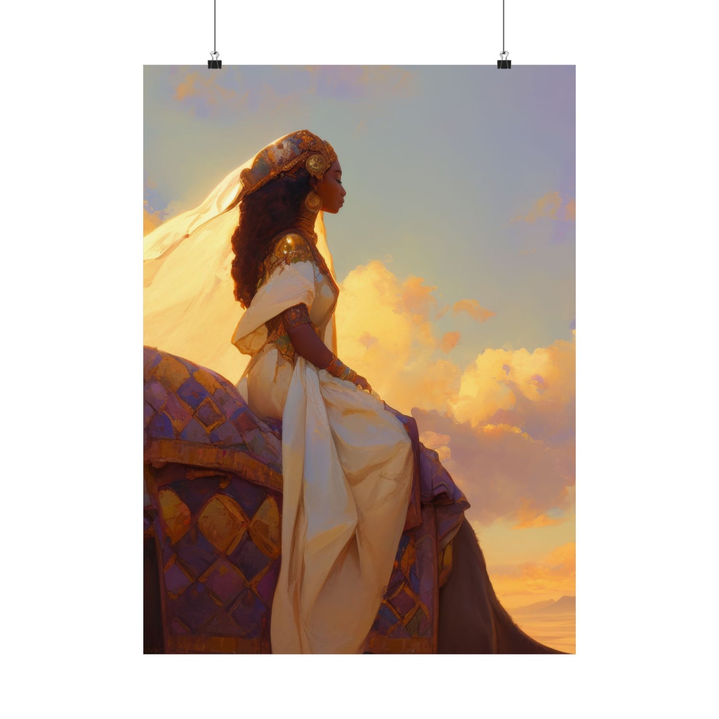 Queen of Sheba - Sanctified Souls Print - Multiple Sizes - Premium Matte Vertical Posters