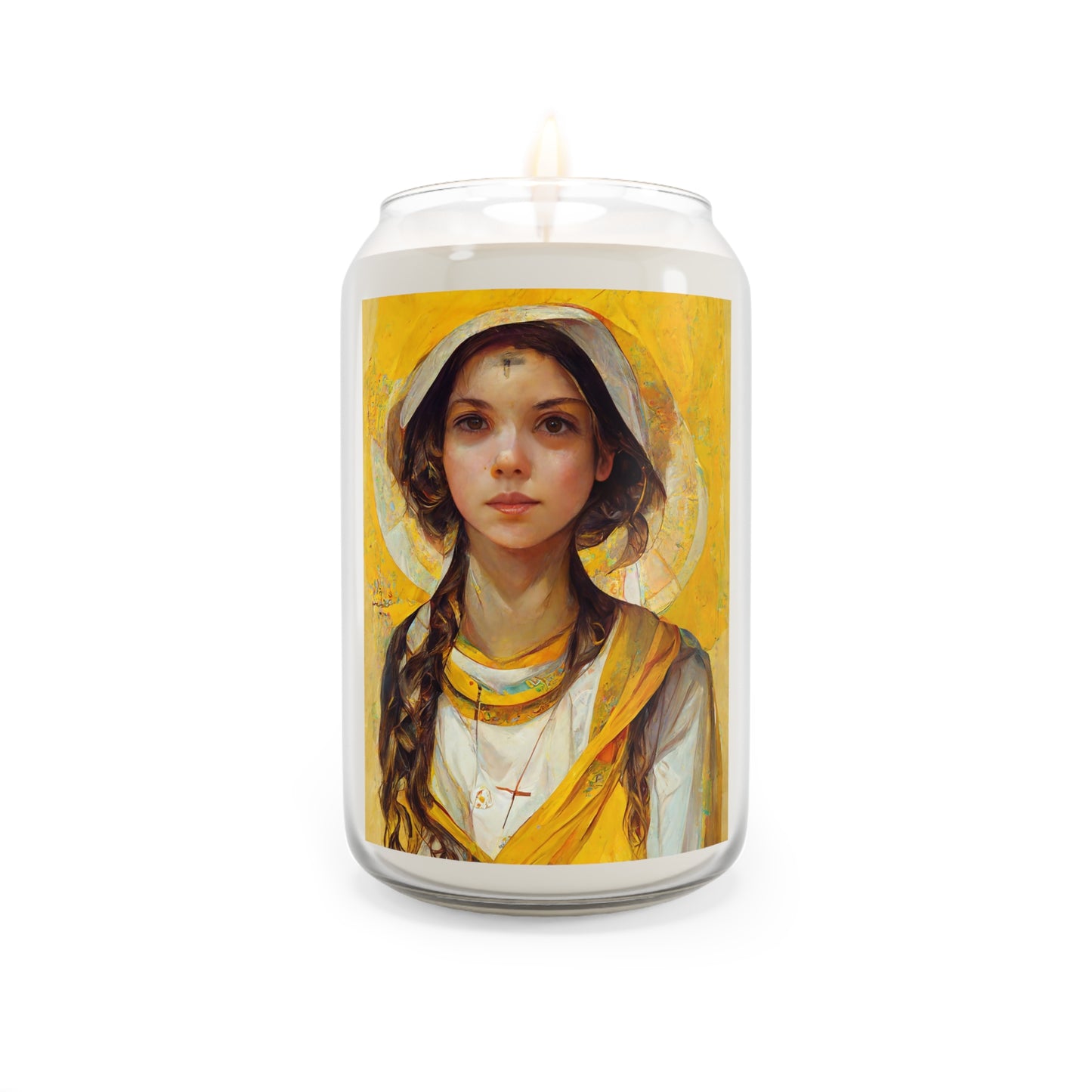 Saint Agatha  - Scented Prayer Candle, 13.75oz - Tall Size - Religious Prayer Candle - Catholic Art - Patron Saint of Nurses