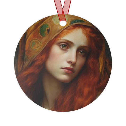 Mary Magdalene's Inner Peace Metal Ornament - Religious Holiday Christmas Ornament and Keepsake - Prayer Ornament