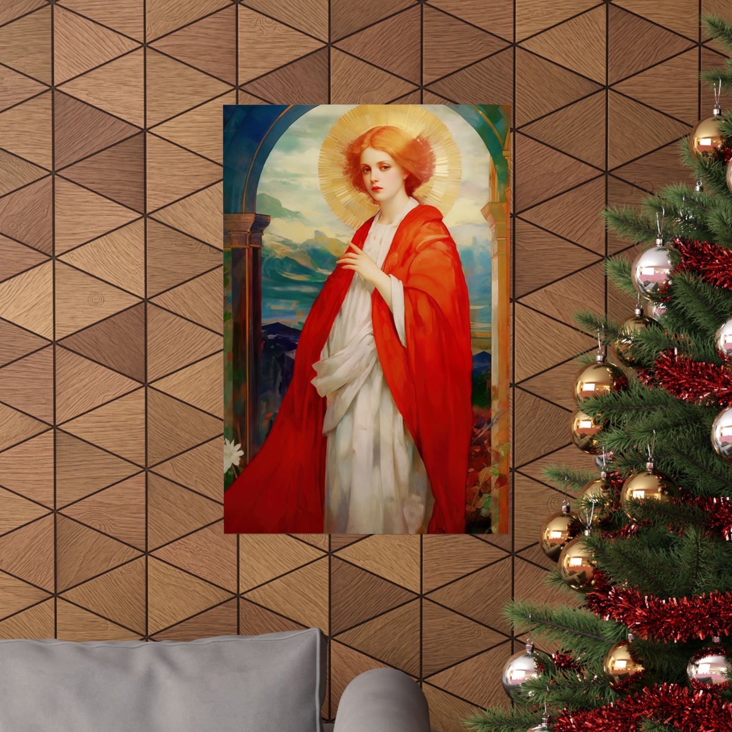 Saint Bibiana - Sanctified Souls Print - Multiple Sizes - Premium Matte Vertical Posters