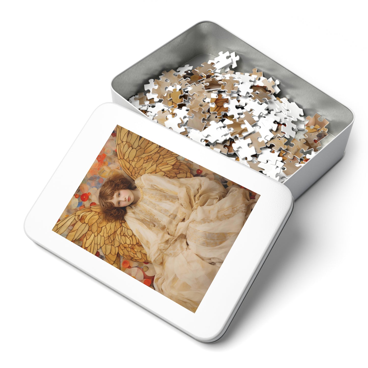 Guiding Light - Puzzle and Keepsake Tin - Religious Jigsaw Puzzle (30, 110, 252, 500,1000-Piece) - Religious Puzzle - Guardian Angel