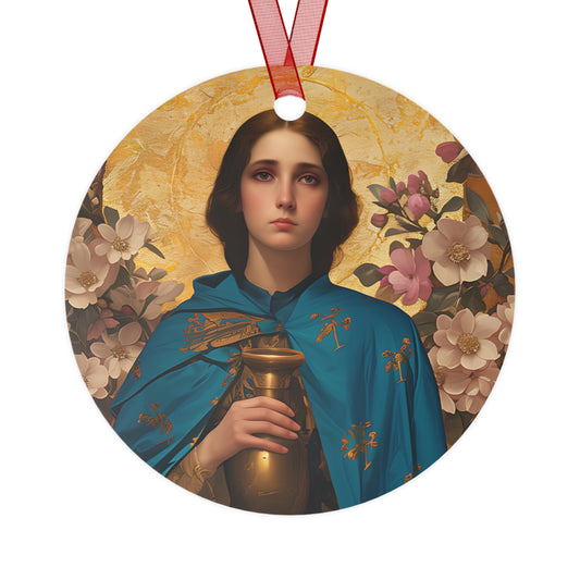 Saint Anastasia the Patrician of Alexandria Metal Ornament - Religious Holiday Christmas Ornament and Keepsake