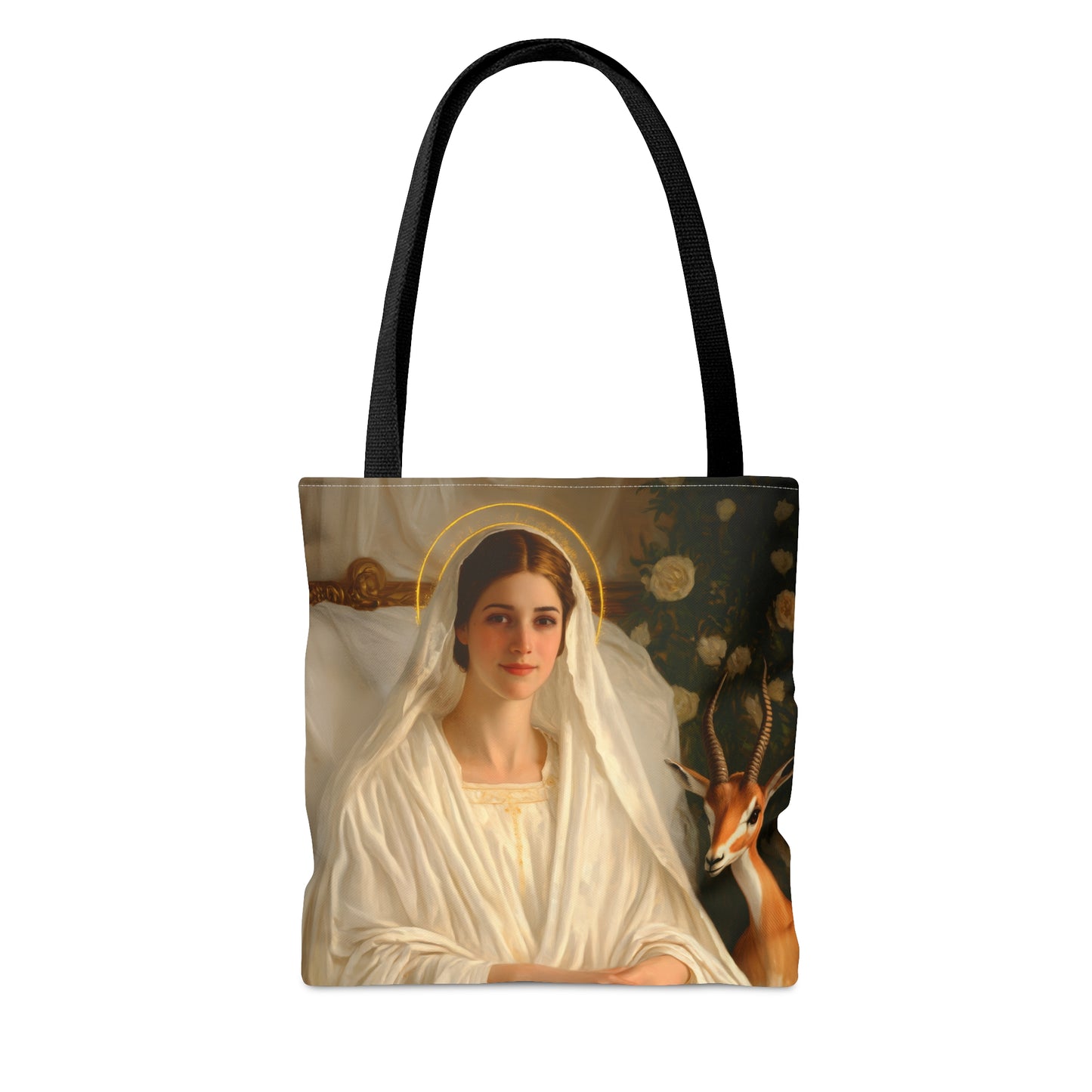 Saint TabithaTote Bag - Large Medium Small Faith Art Bag - Catholic Faith Purse - Religious - Prayer Bag - Devotional Purse