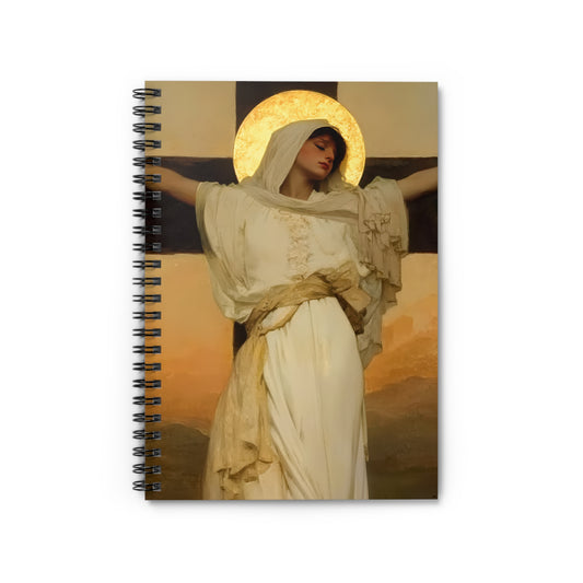 Saint Julia of Carthage - Sanctified Souls Art - Religious - Spiral Notebook - Ruled Line - Catholic Religious art present gift