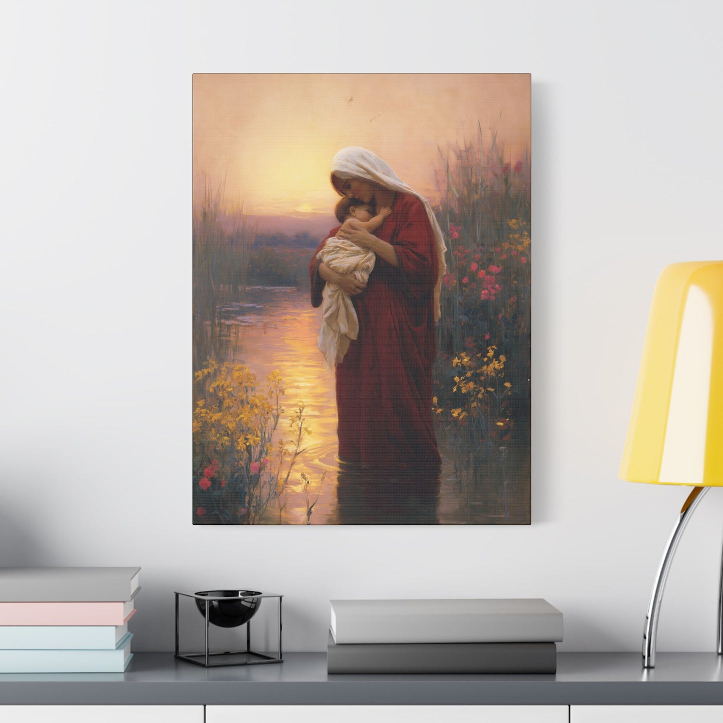 Saint Elizabeth, Mother to John the Baptist -  Museum Wrapped Canvas Print - Multiple Sizes - Catholic Home art Matte Canvas