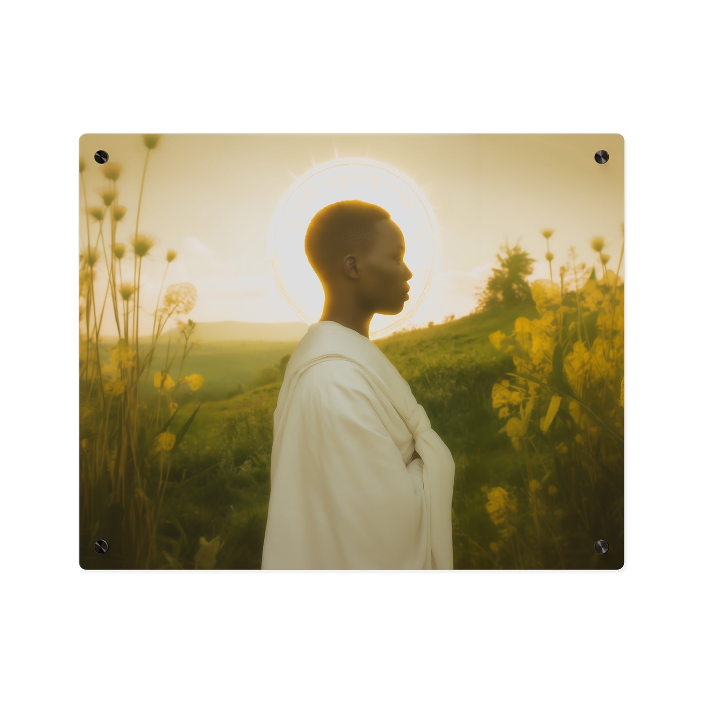 Saint Charles Lwanga Wall Art Panel - Ready to Hang Acrylic Print - Catholic Saint Art - Patron Saint Print - No Frame needed