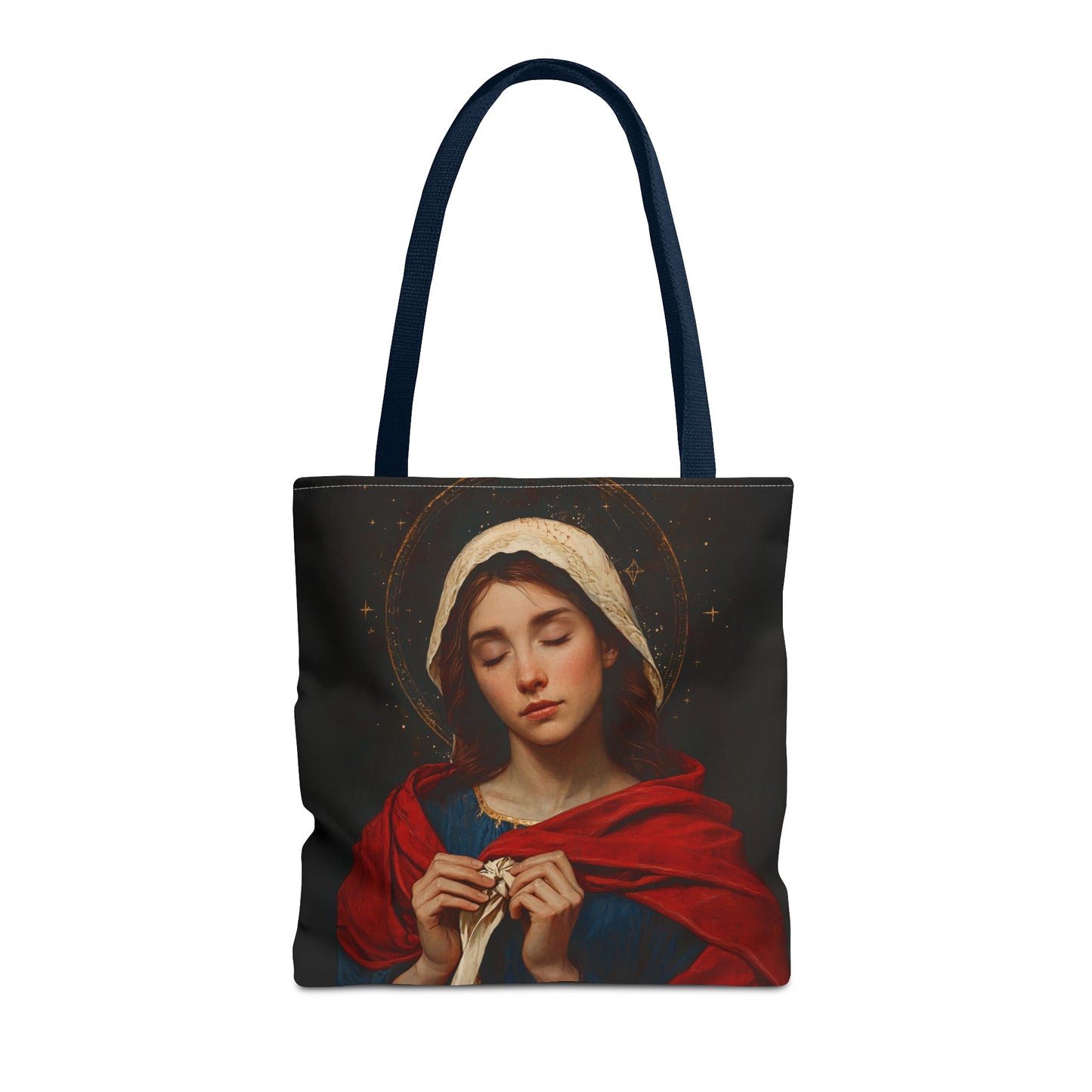 Mary Undoer of Knots - Mother Mary  - Untier of Knots - Marian Art - Tote Bag - Large Medium Small Faith Art Bag - Tote Purse