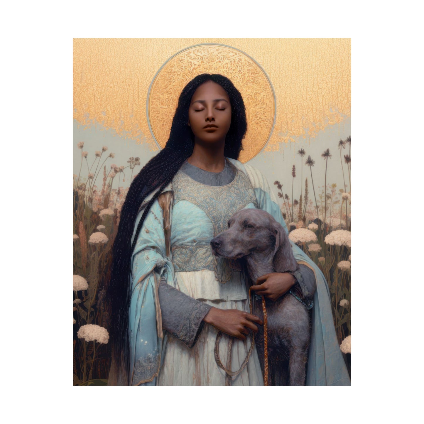 Saint Quiteria - Sanctified Souls Print - Multiple Sizes - Premium Matte Vertical Posters