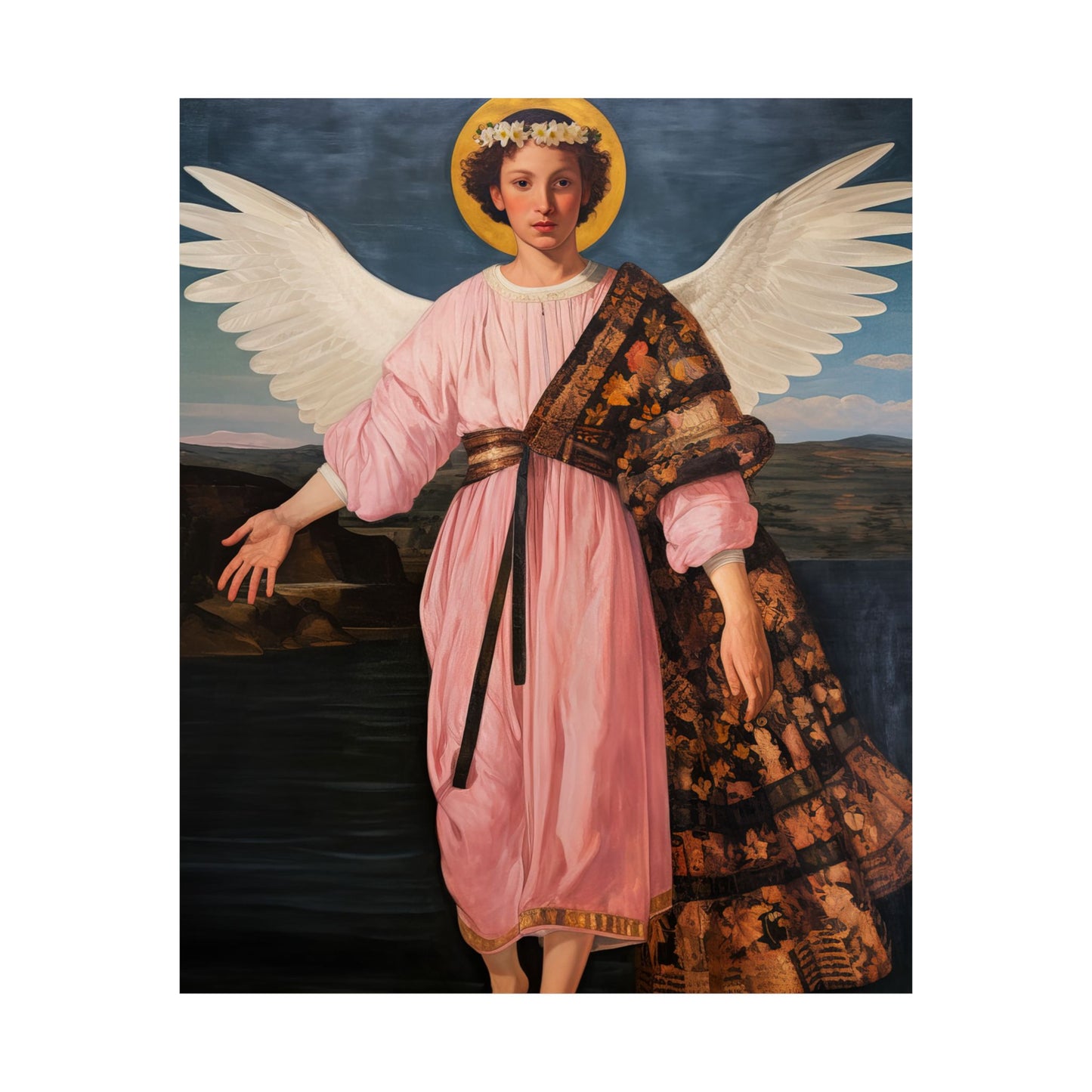 Saint Raphael the Archangel - Sanctified Souls Print - Multiple Sizes - Premium Matte Vertical Posters