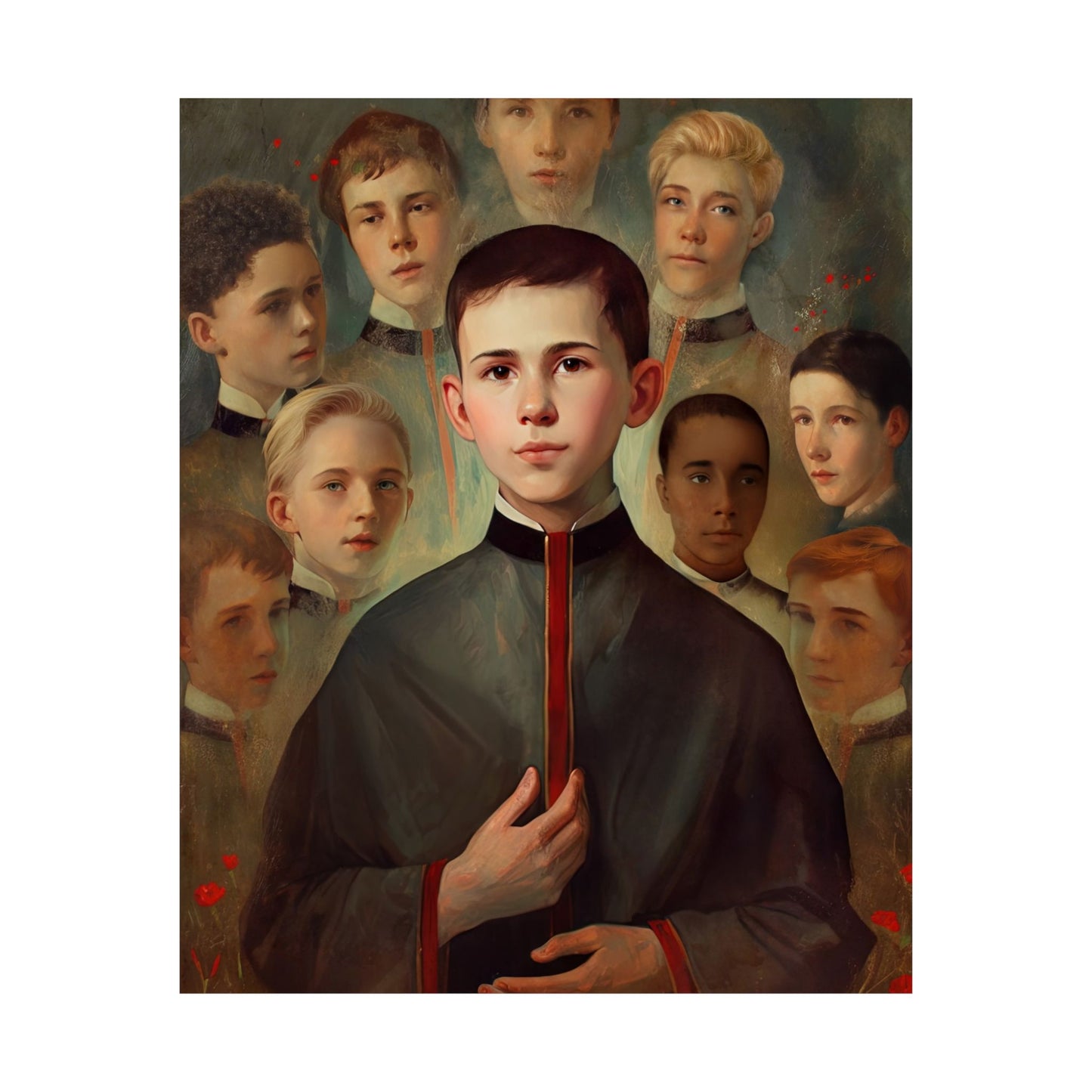 Saint John Berchmans - Sanctified Souls Print - Multiple Sizes - Premium Matte Vertical Posters