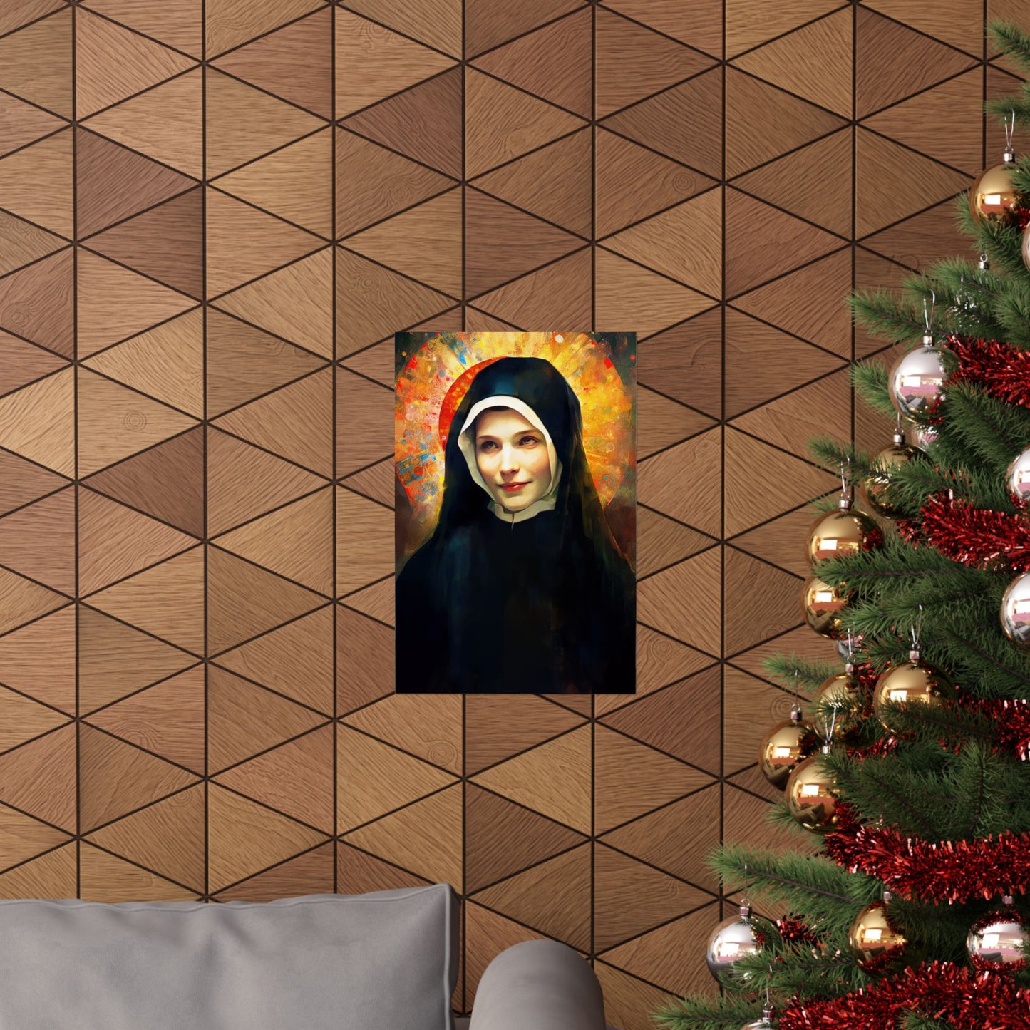 Saint Maria Faustina Kowalska Print - Sanctified Souls Print - Multiple Sizes - Premium Matte Vertical Posters