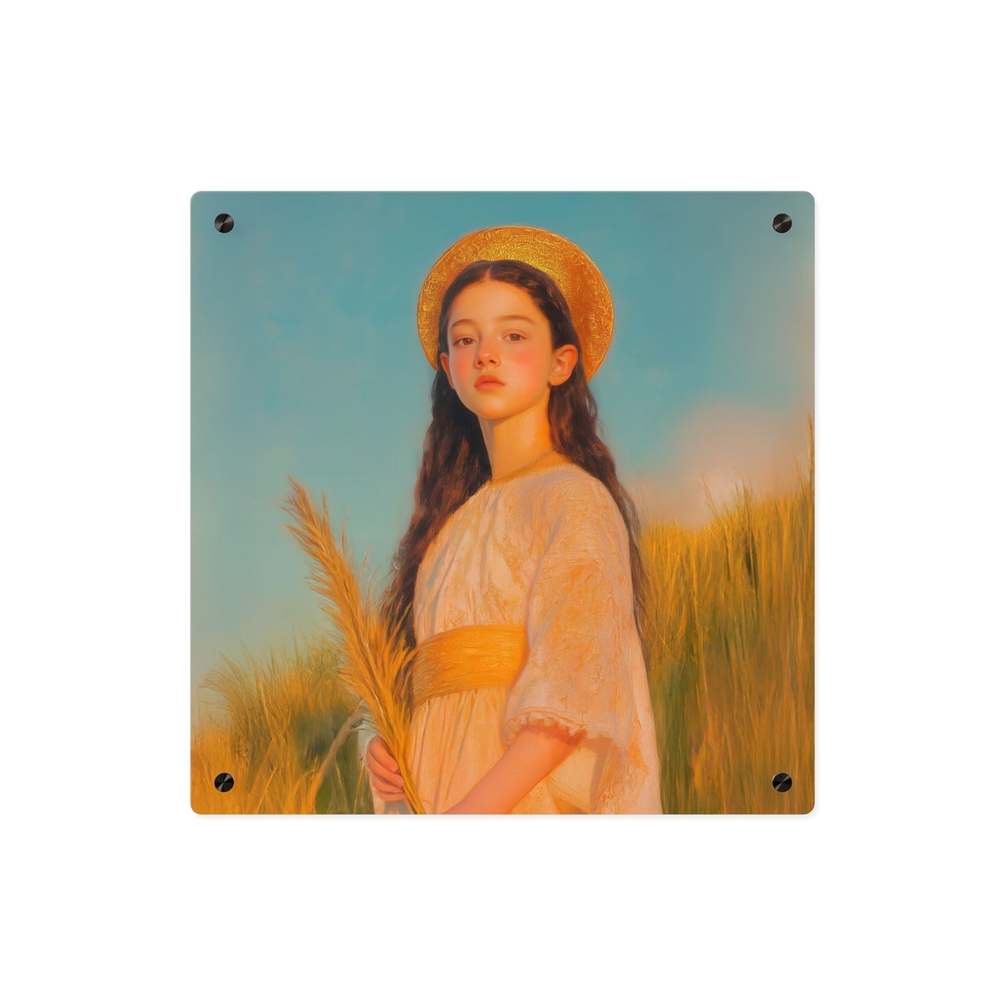 Saint Faith Wall Art Panel - Ready to Hang Acrylic Print - Catholic Saint Art - Patron Saint Print - Martyr of the Church Art